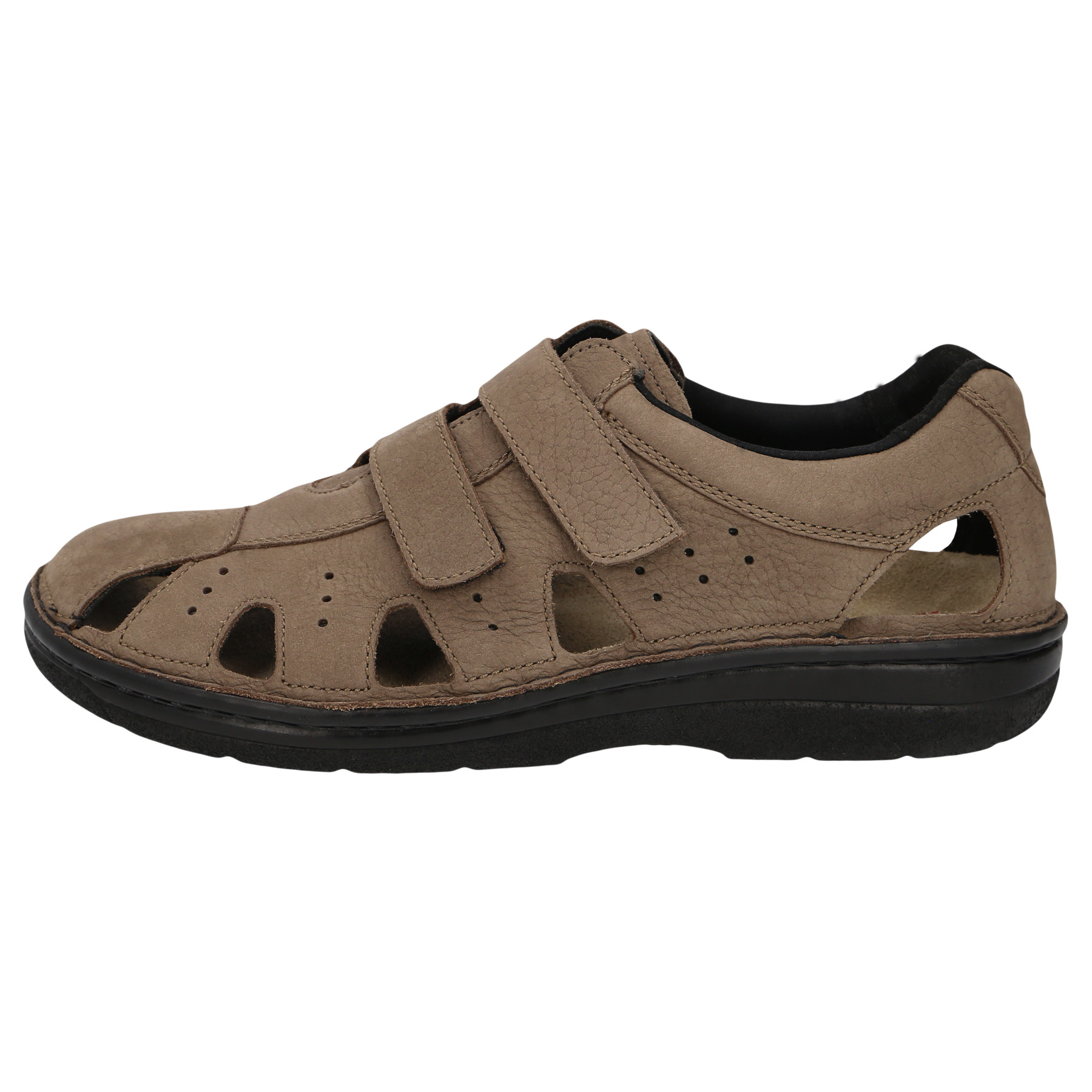 braune halbschuh seitenansicht links