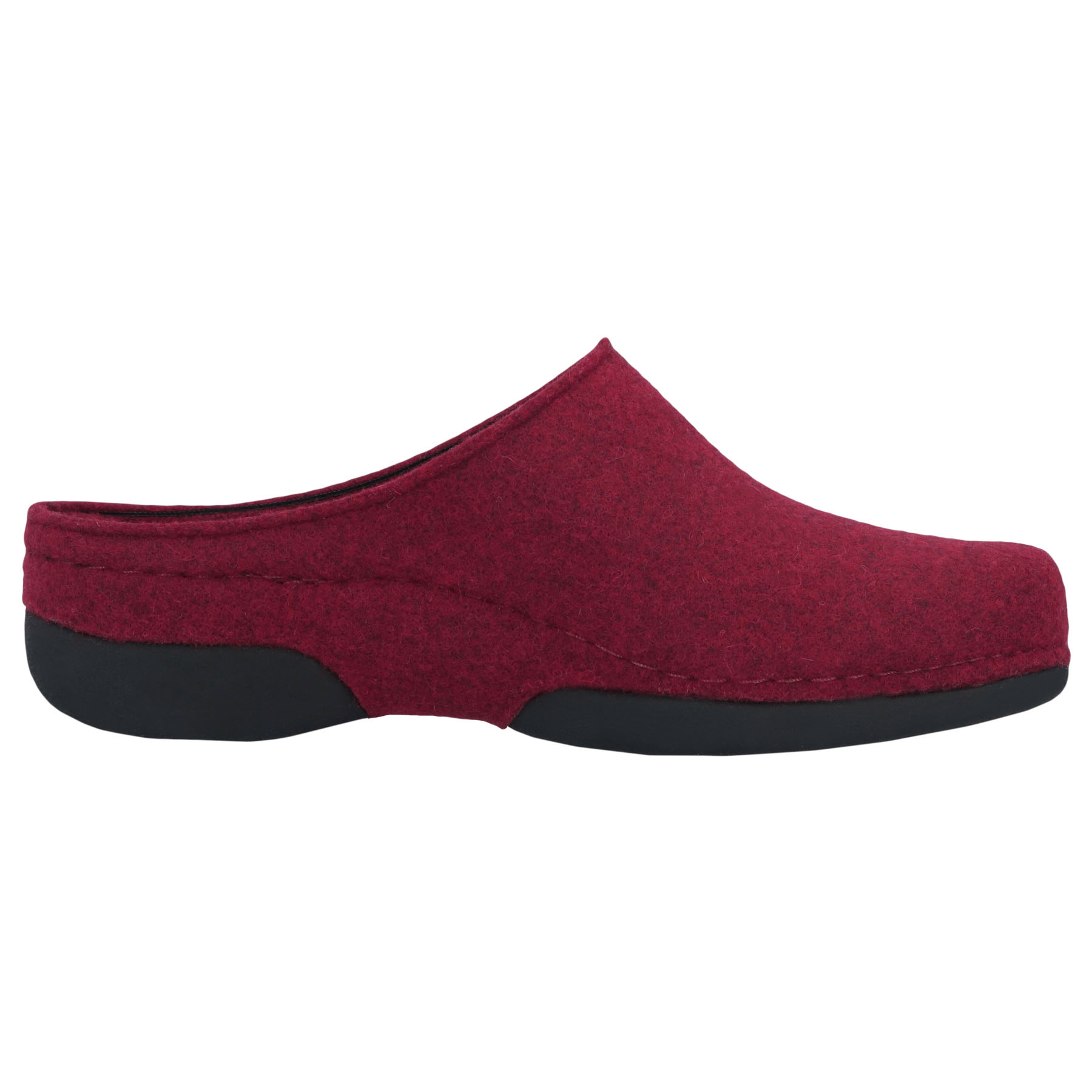 rote hausschuhe seitenansicht rechts