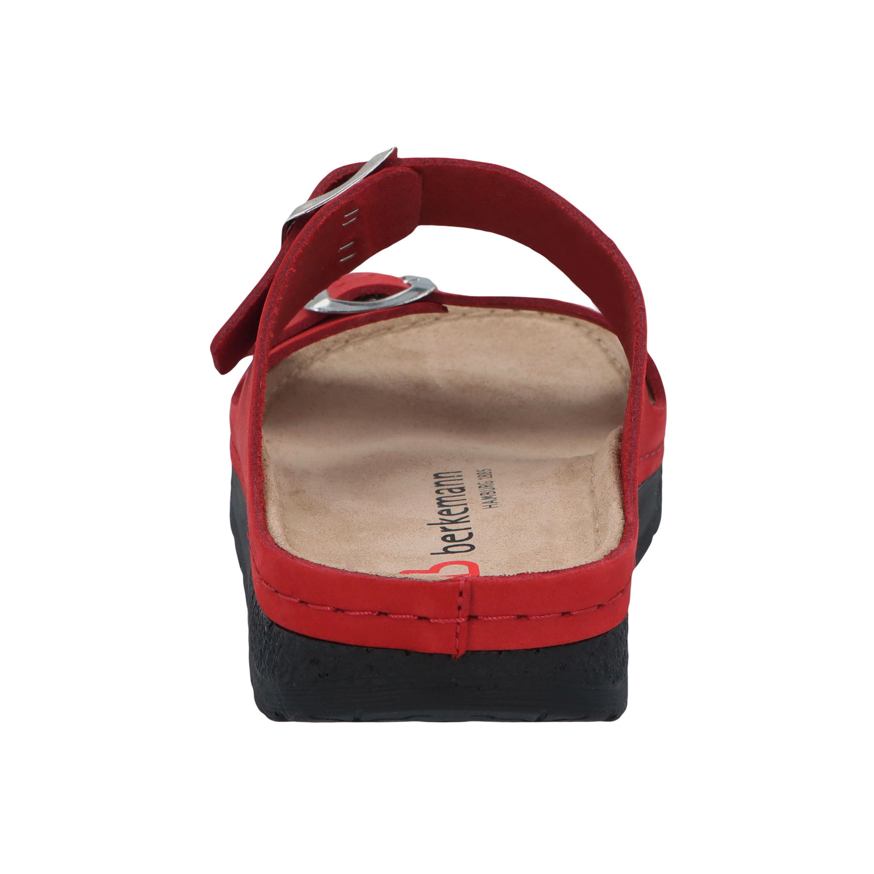 rote pantolette hinteransicht