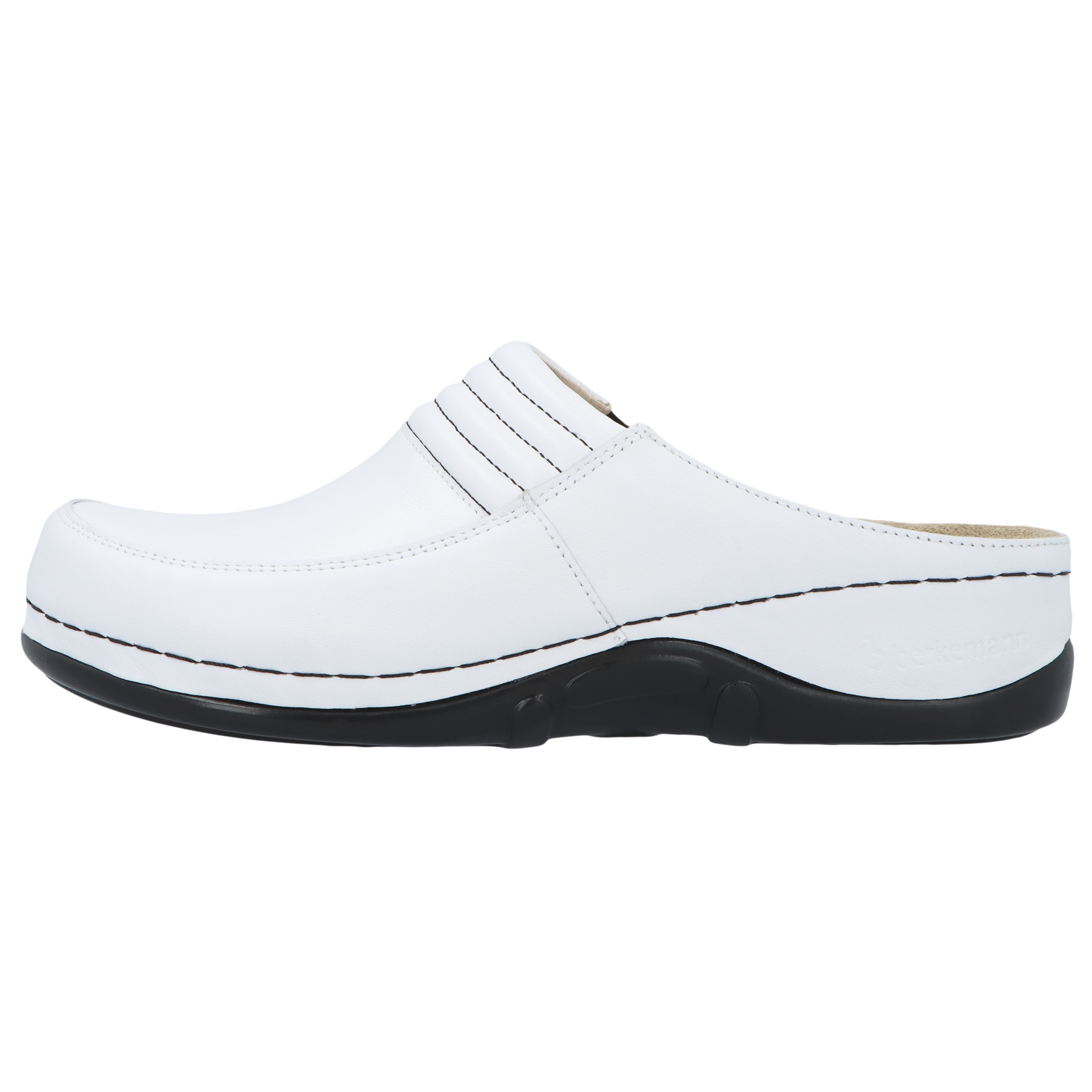 weiße clogs seitenansicht links