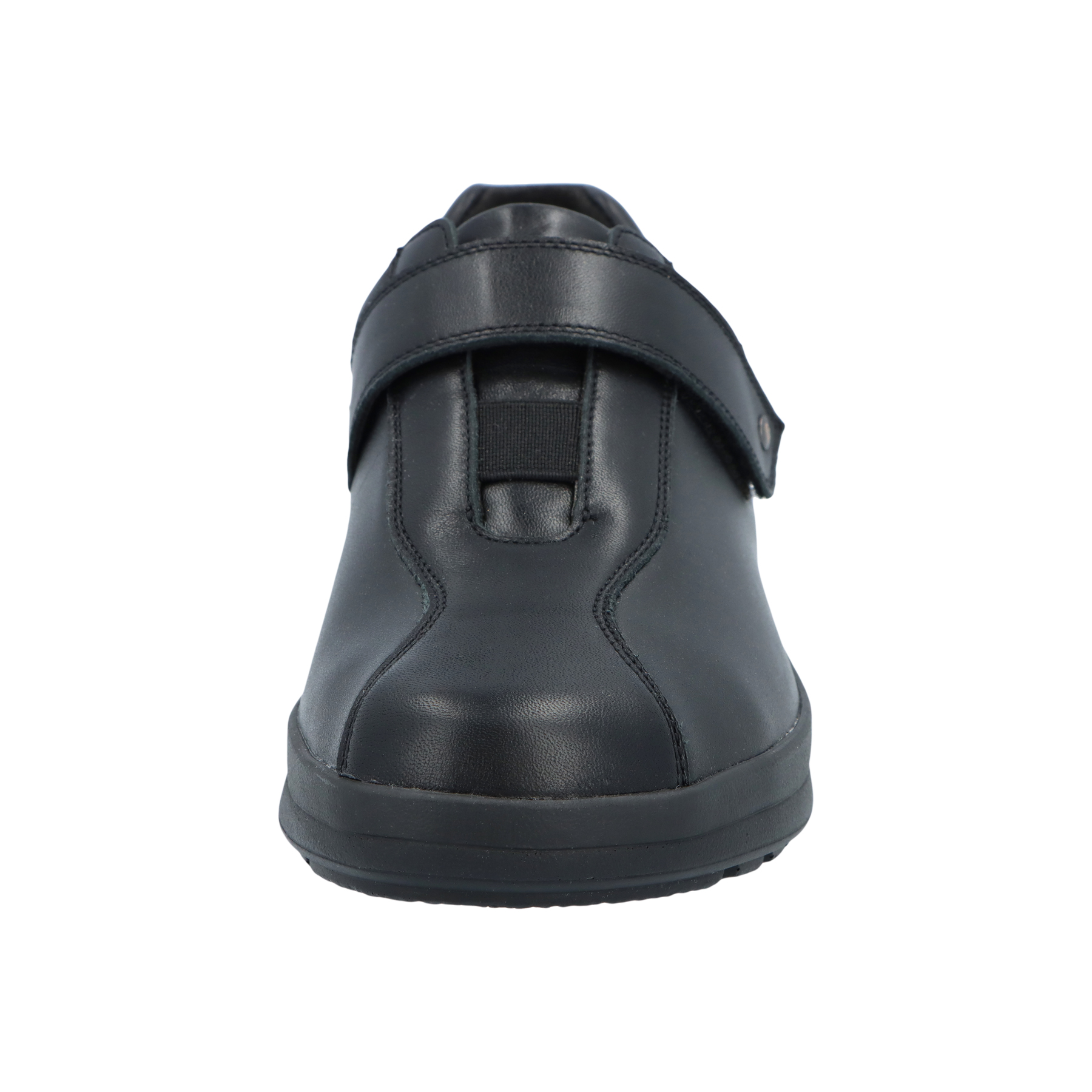 schwarze halbschuh vorderansicht