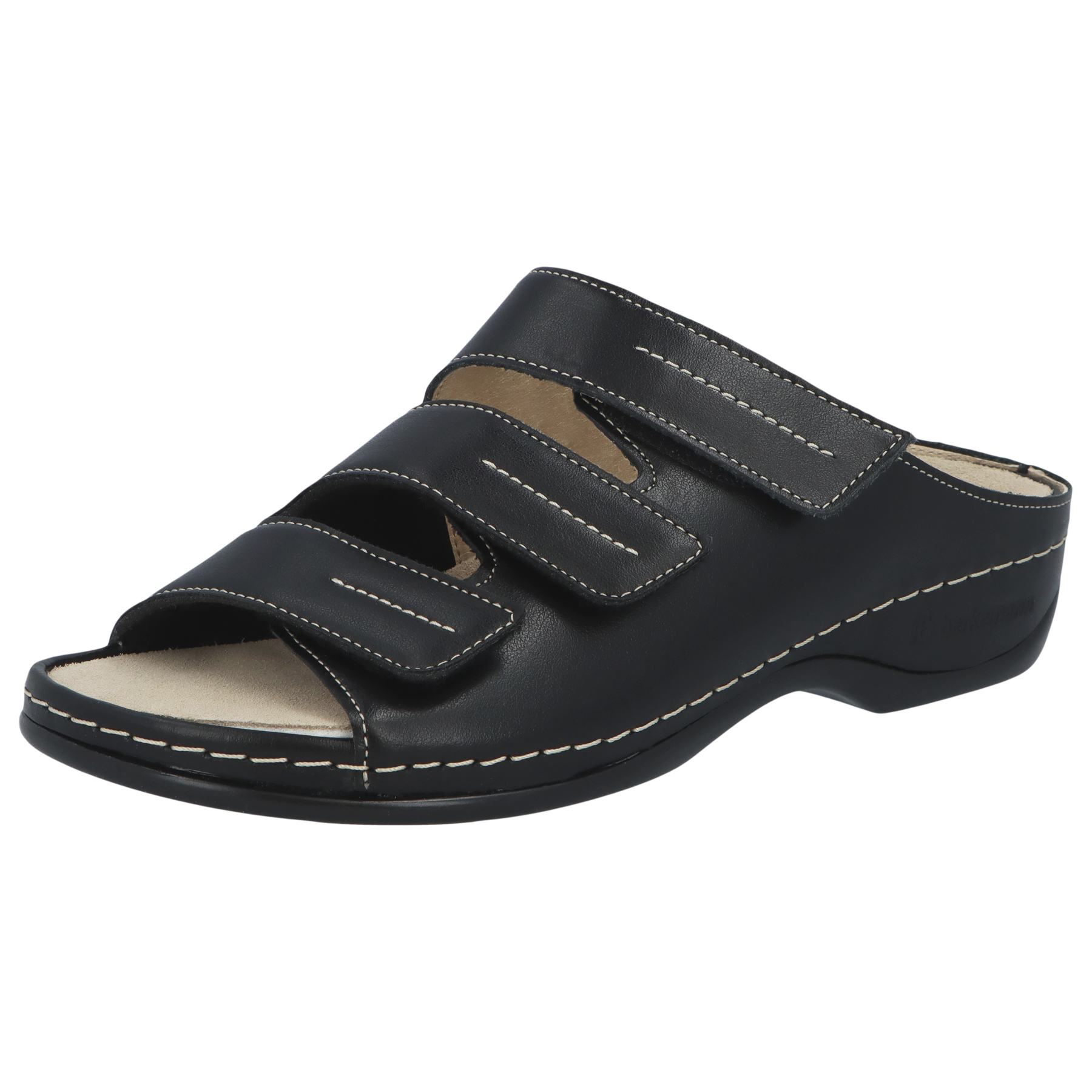 schwarze pantolette 3-4 ansicht