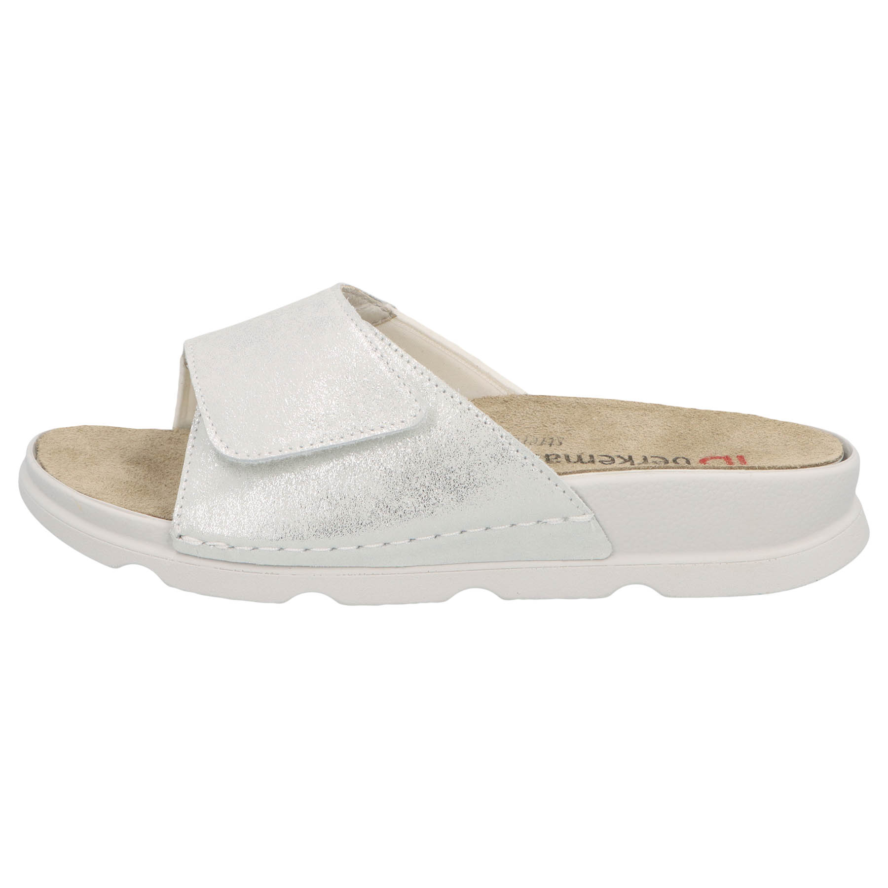 mehrfarbige pantolette seitenansicht links