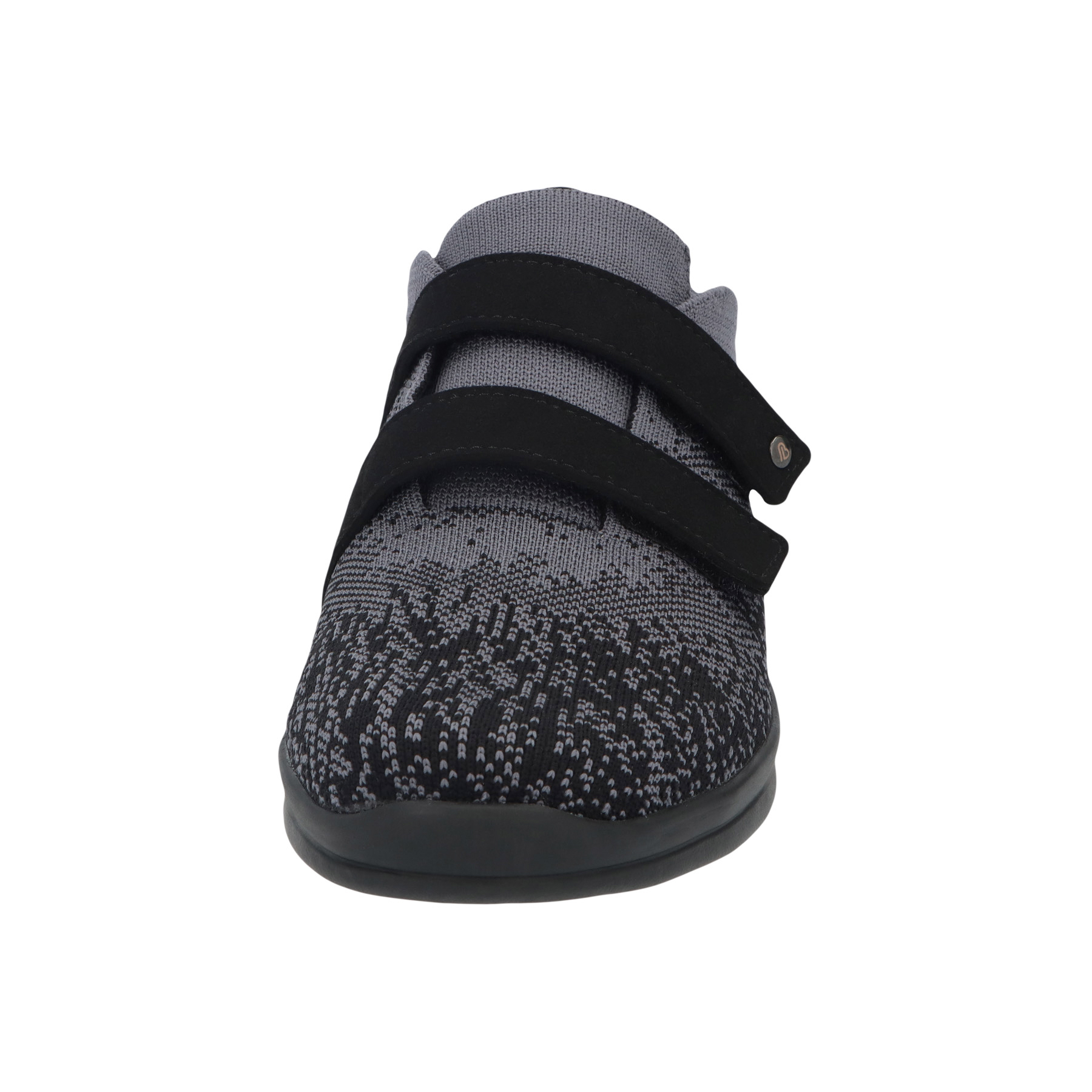 schwarze halbschuh vorderansicht