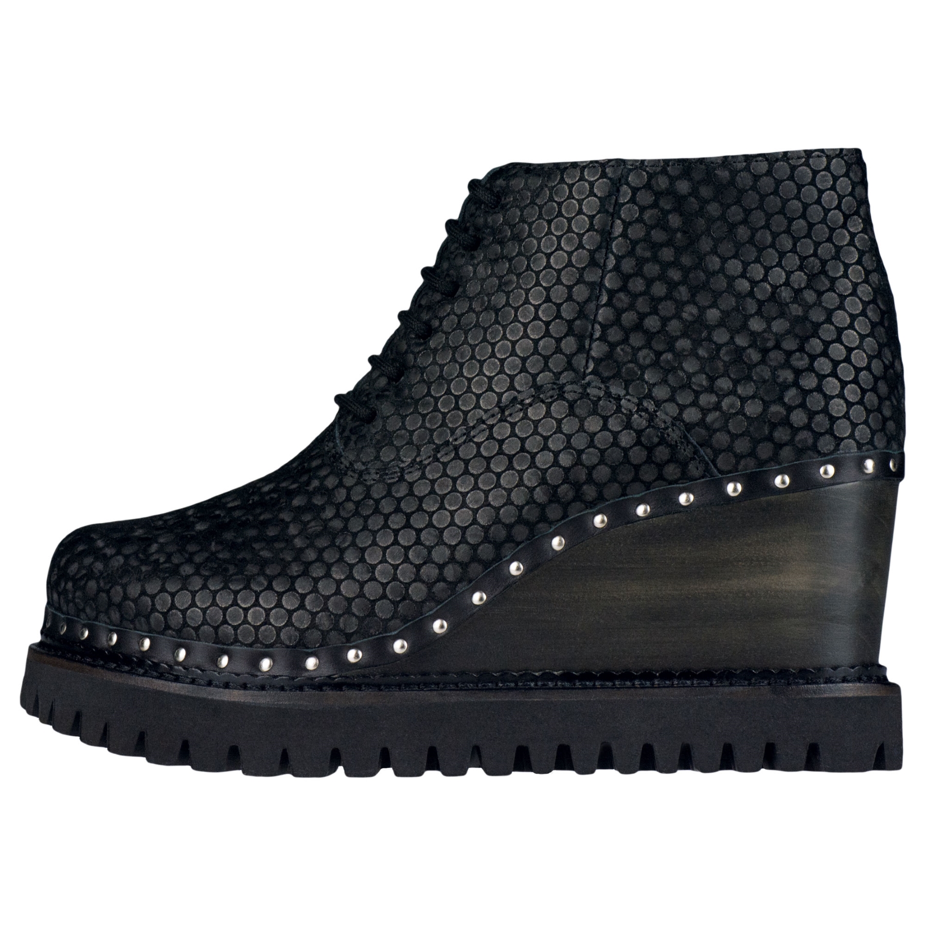 schwarz/Octagon Leder