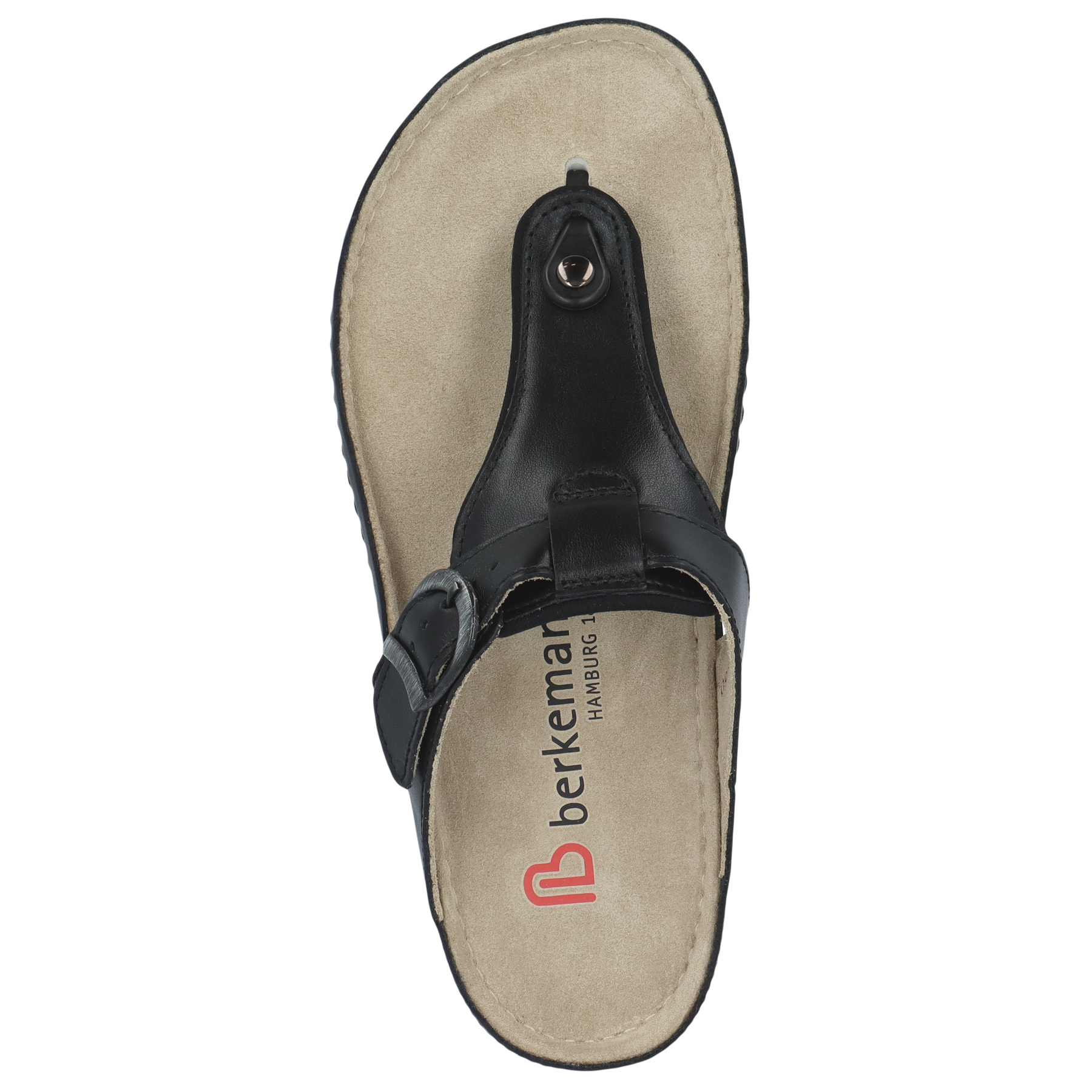 schwarze pantolette draufsicht