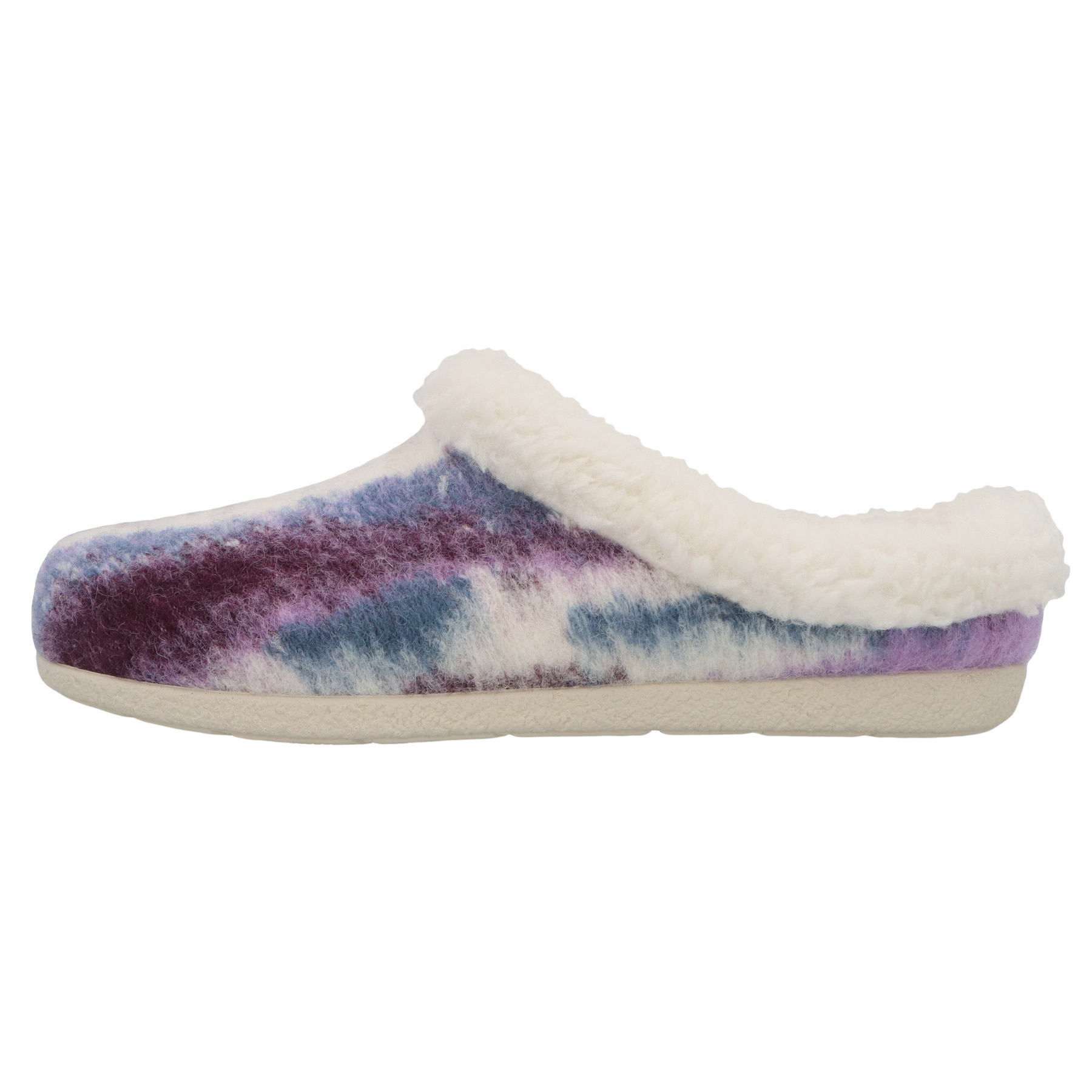 mehrfarbige hausschuhe seitenansicht links