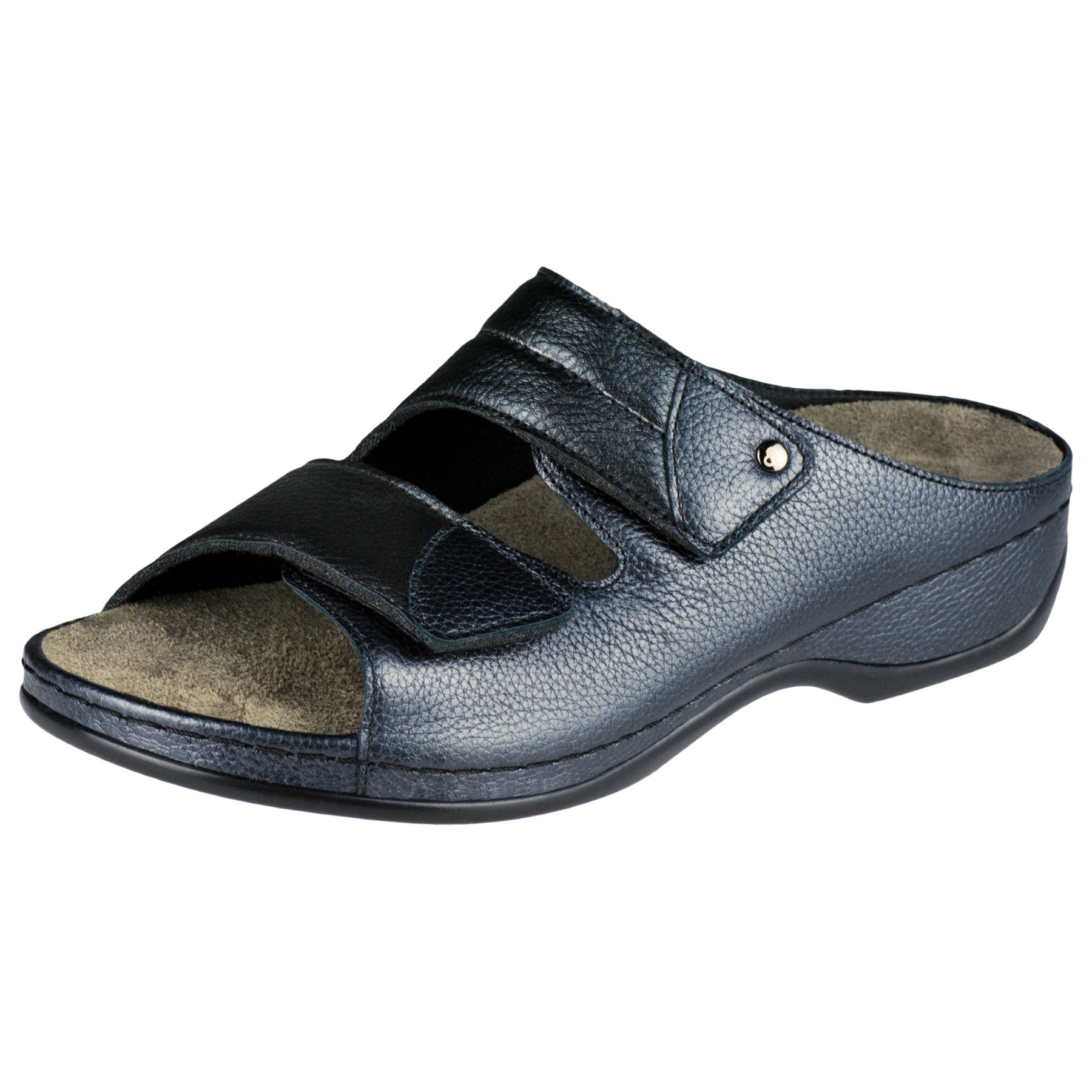 graue pantolette 3-4 ansicht