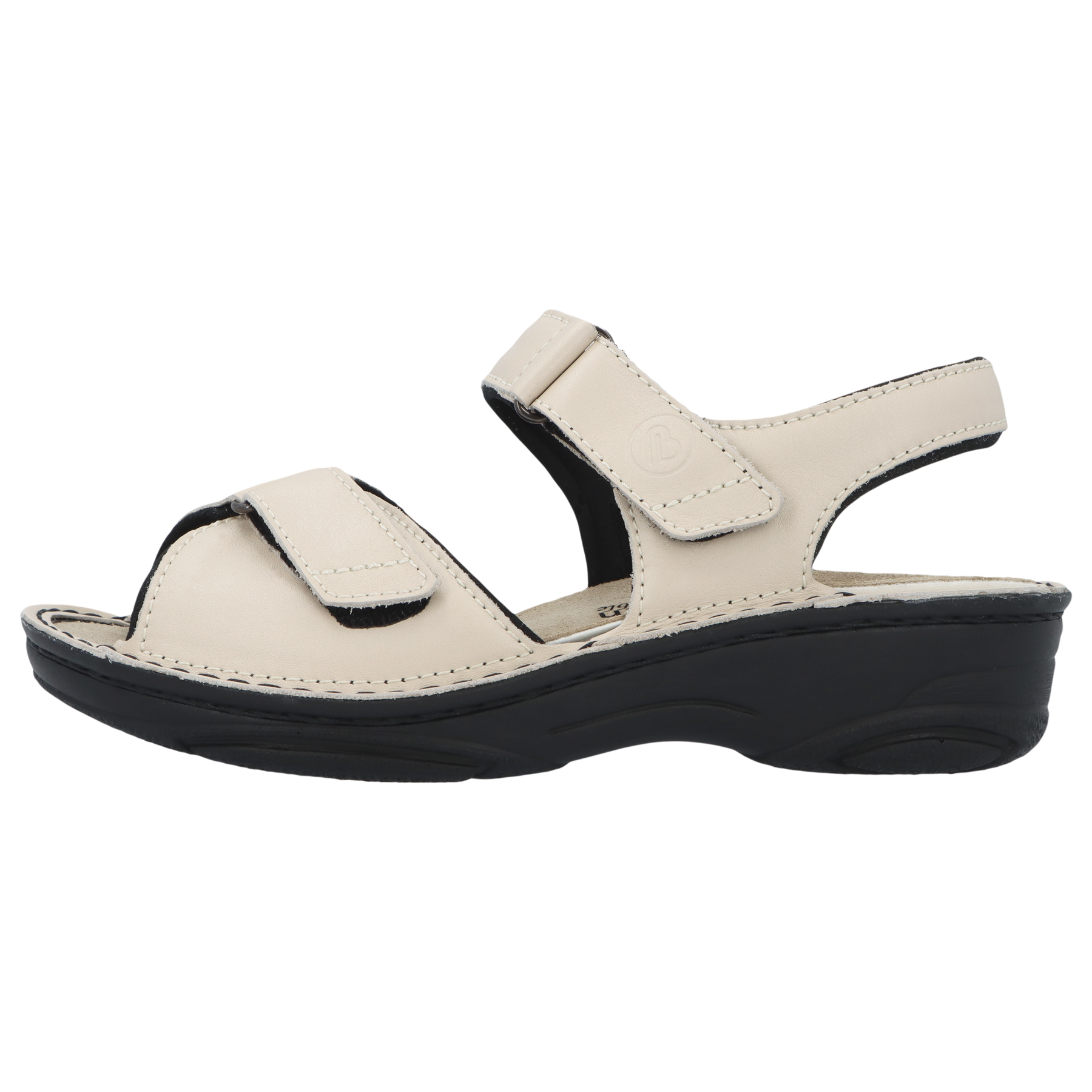 weiße sandale seitenansicht links