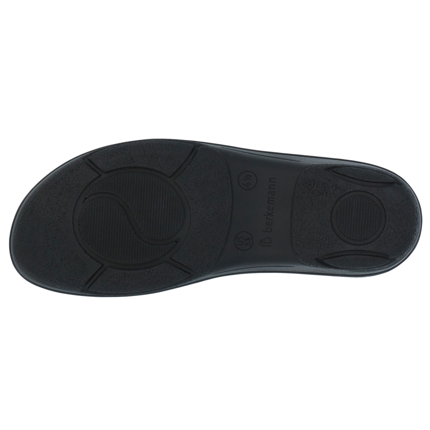 blaue clogs sohlenansicht