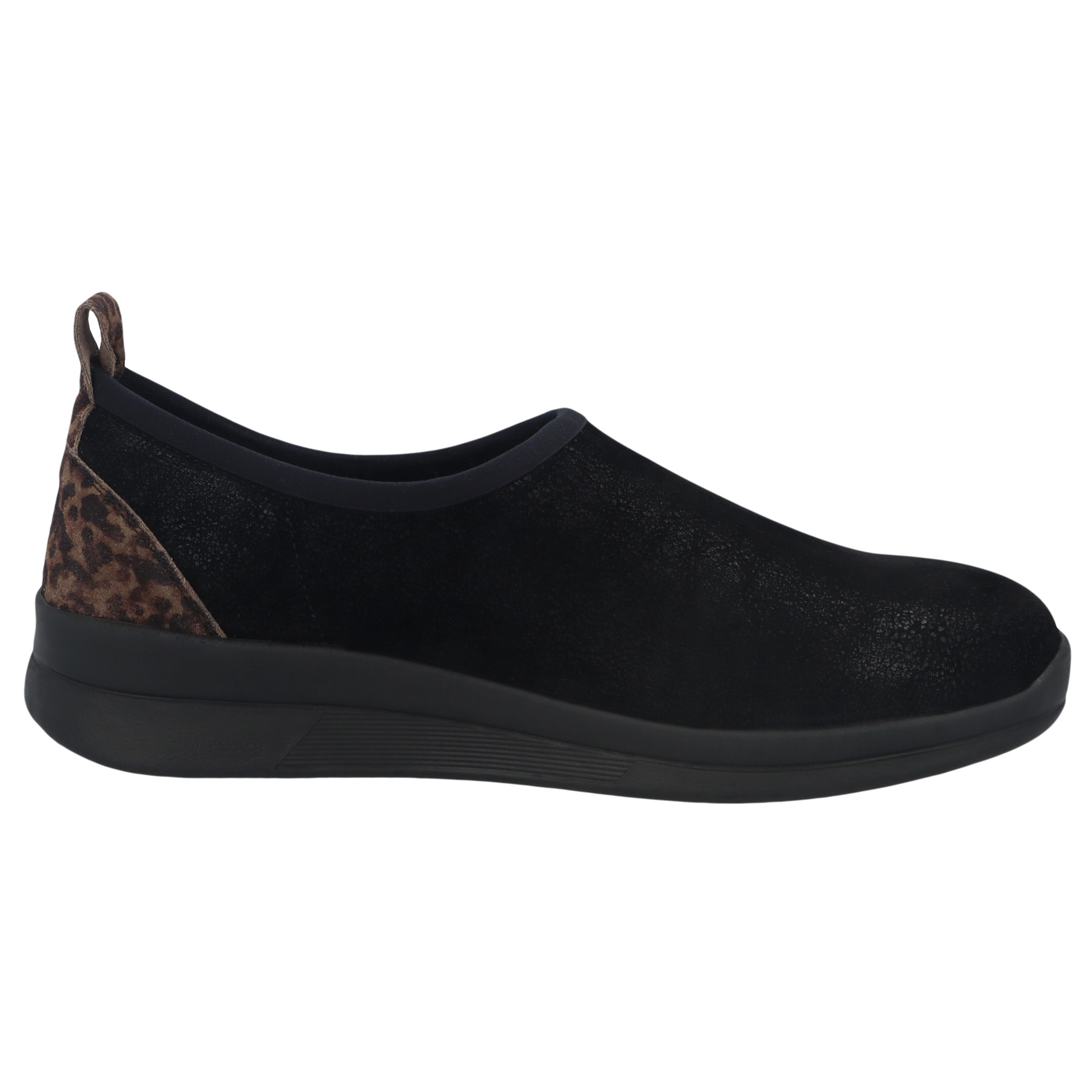 schwarze halbschuh seitenansicht rechts