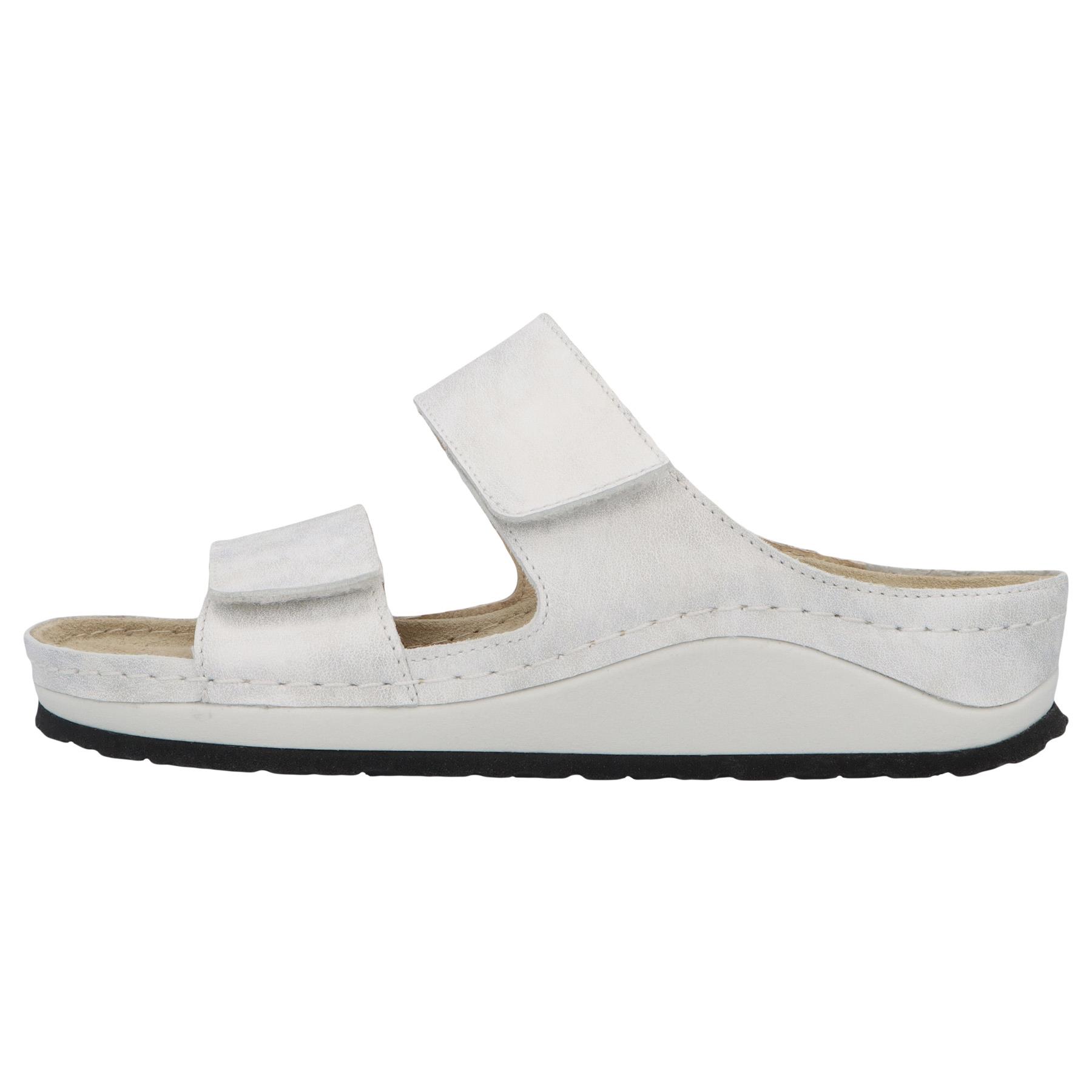 mehrfarbige pantolette seitenansicht links