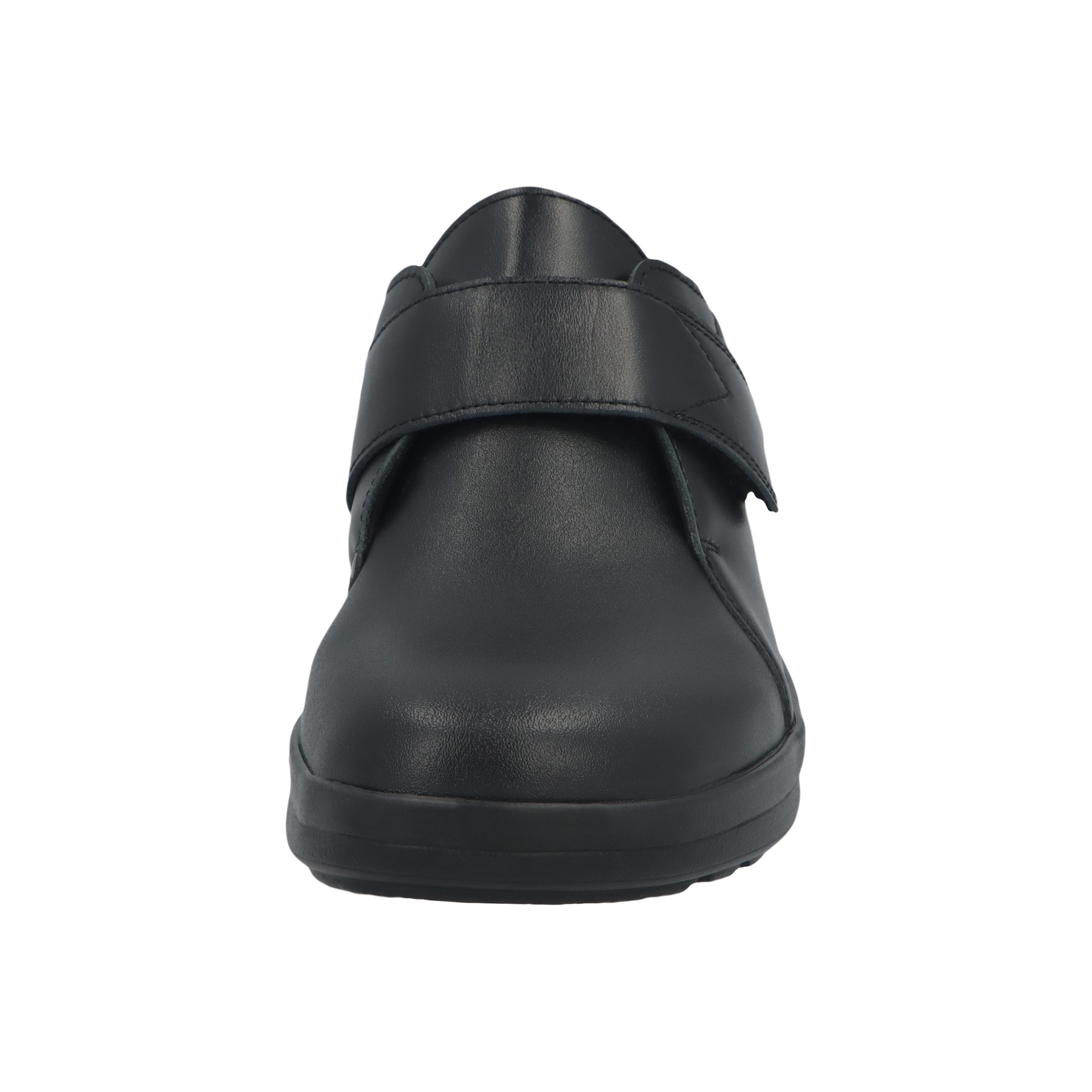 schwarze halbschuh vorderansicht