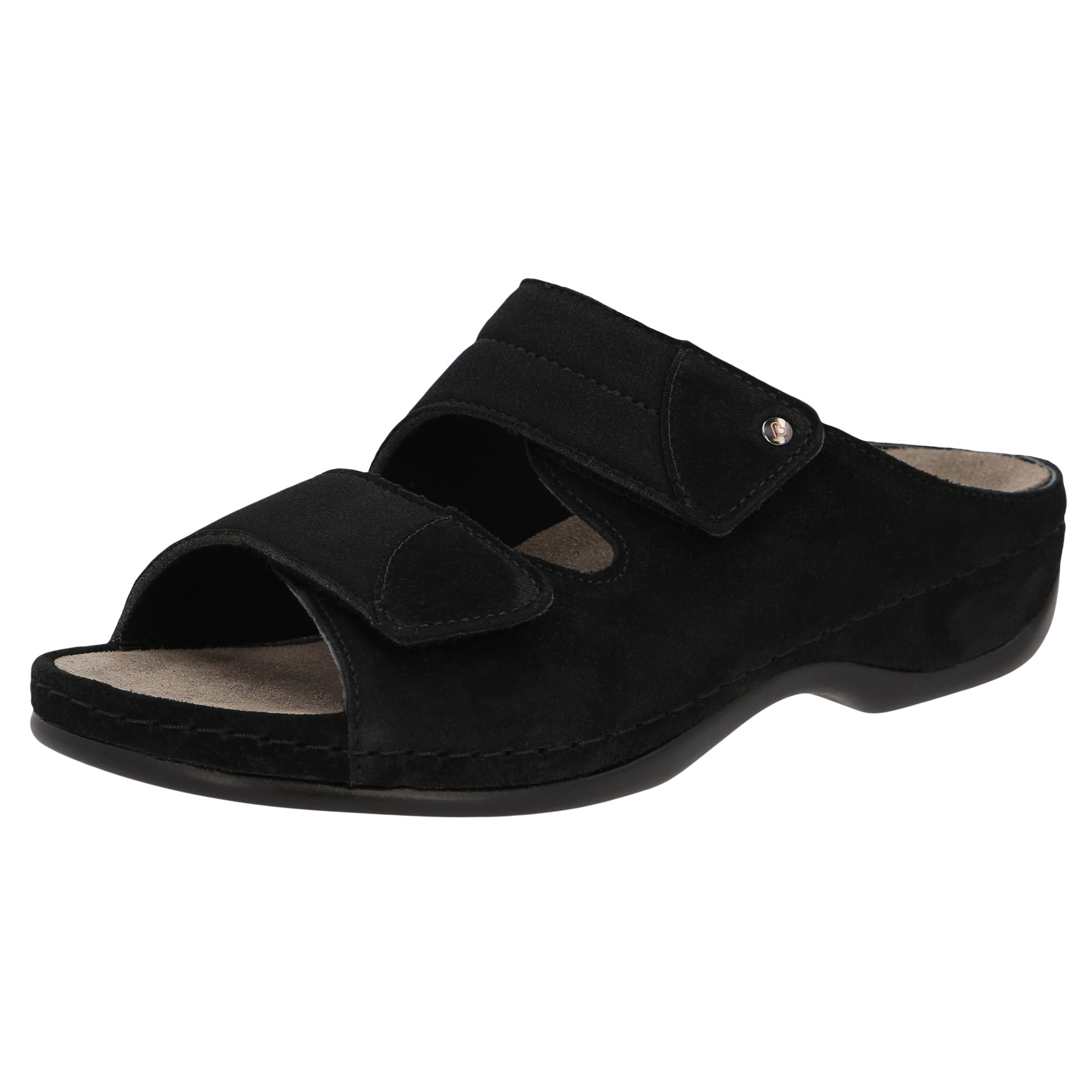 schwarz Velours/Stretch