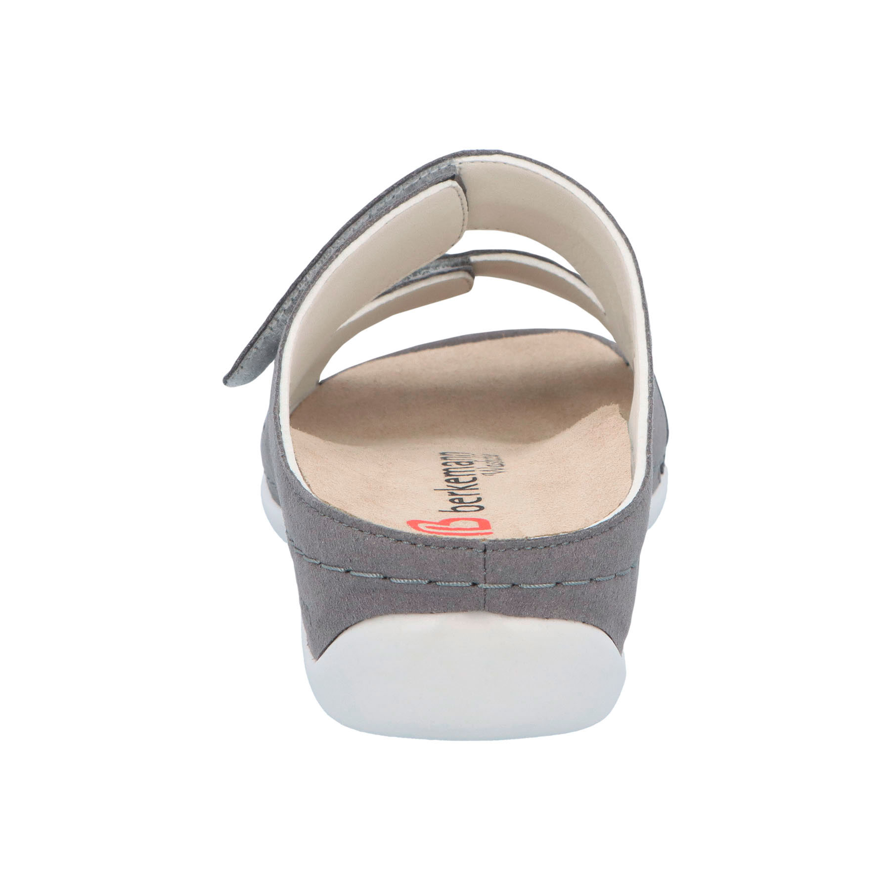 graue pantolette hinteransicht