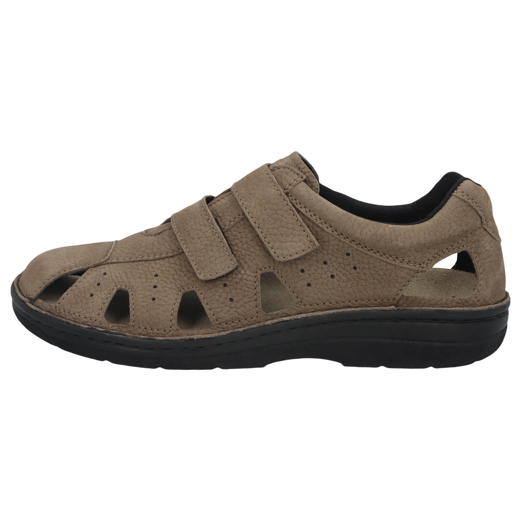 braune halbschuh seitenansicht links