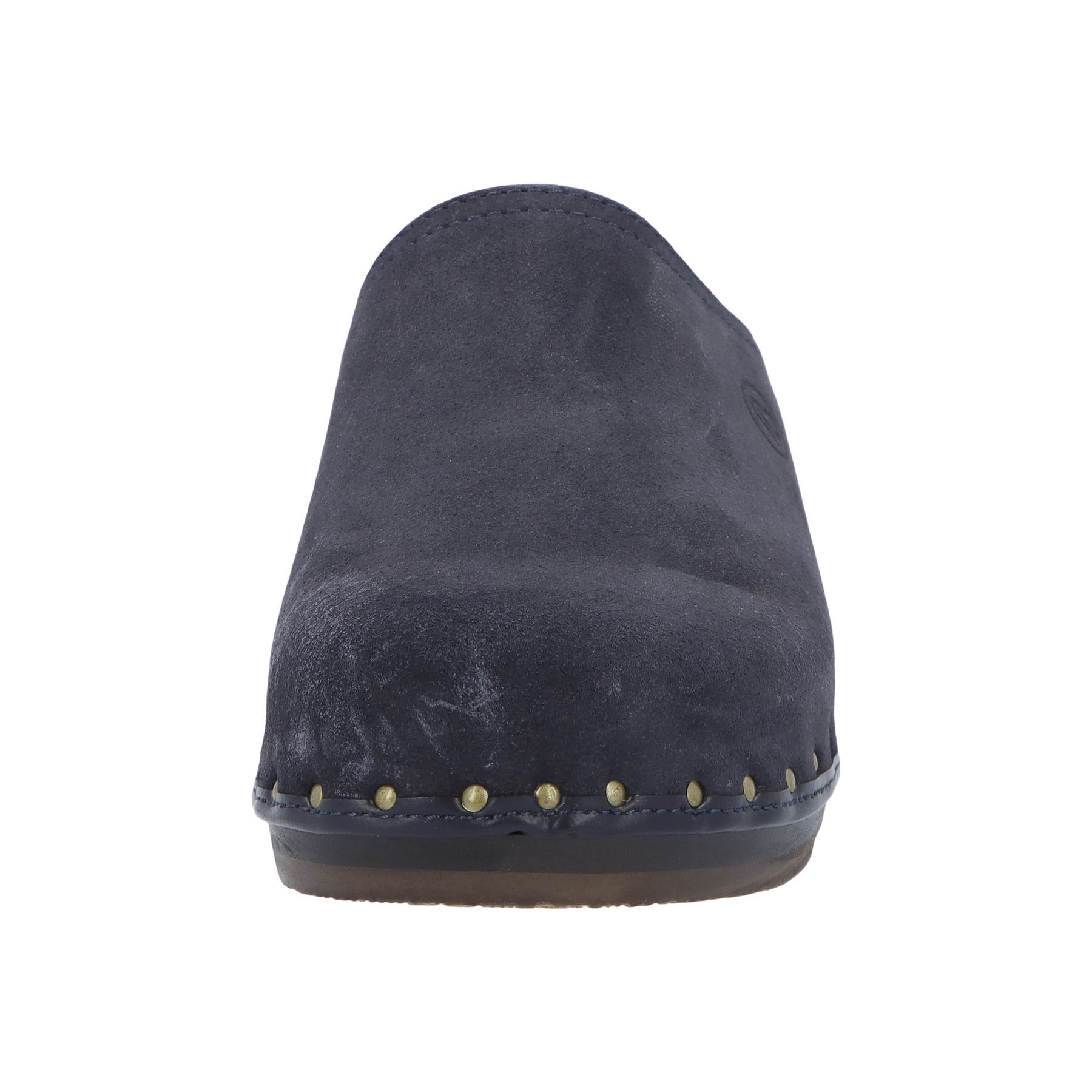 blaue holzschuhe vorderansicht