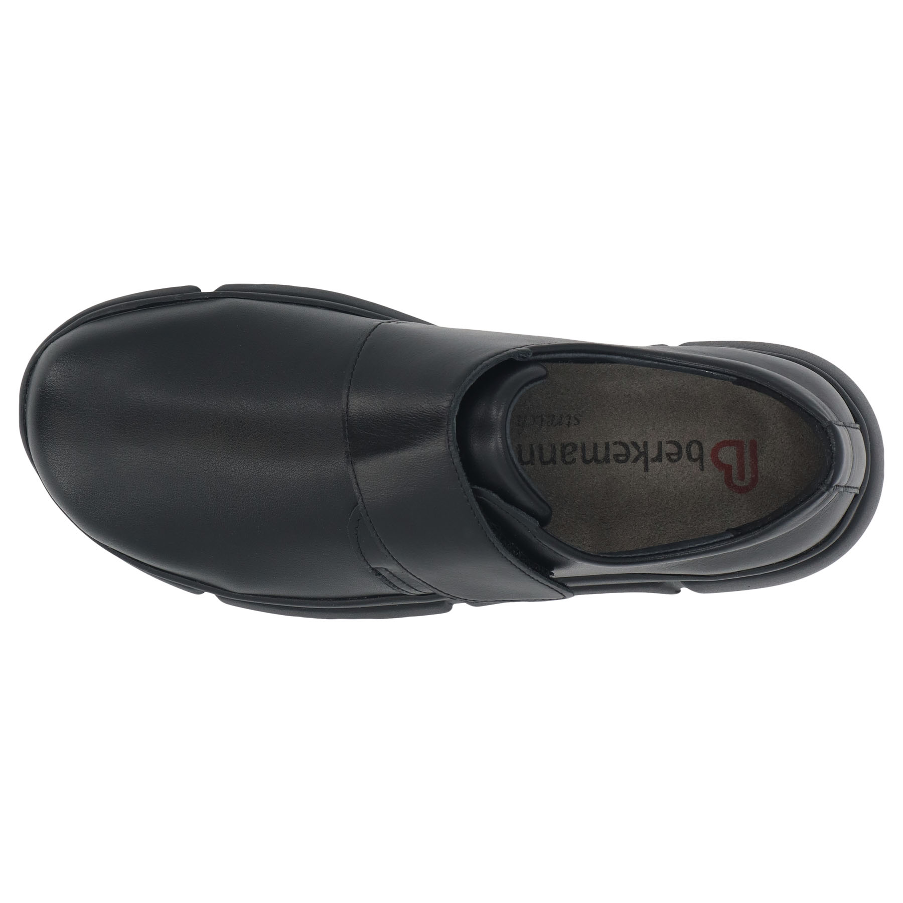 schwarze halbschuh draufsicht