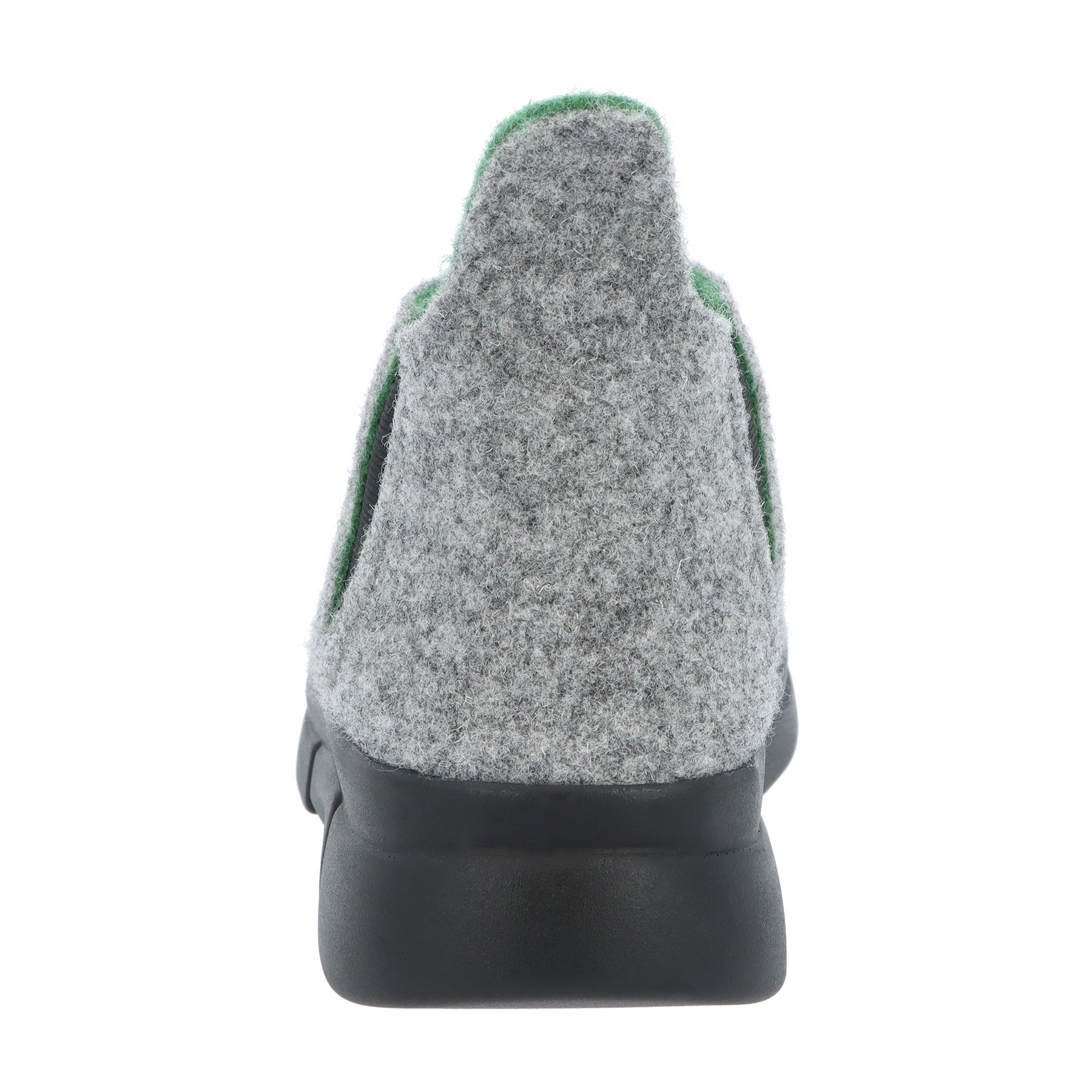 graue hausschuhe hinteransicht