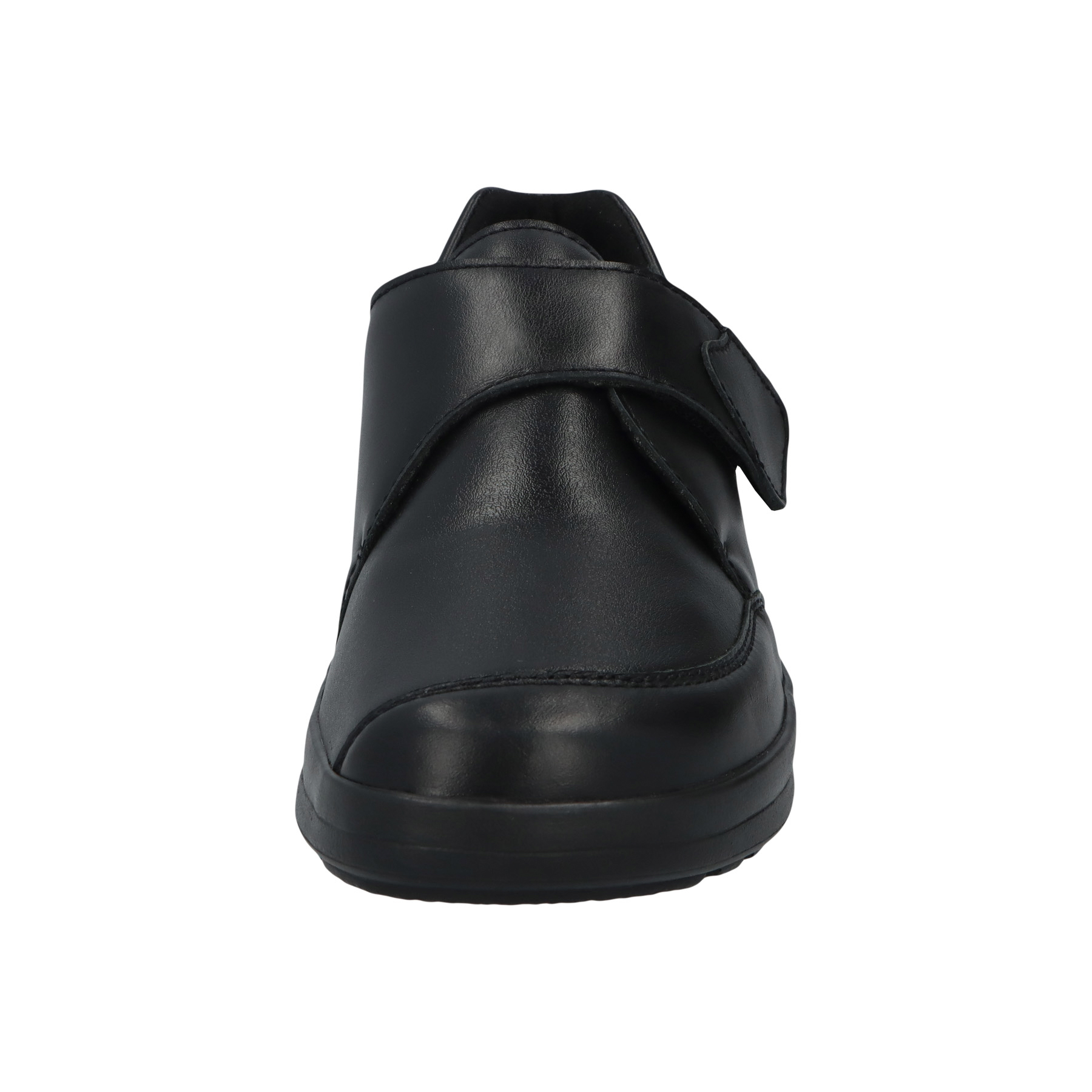 schwarze halbschuh vorderansicht