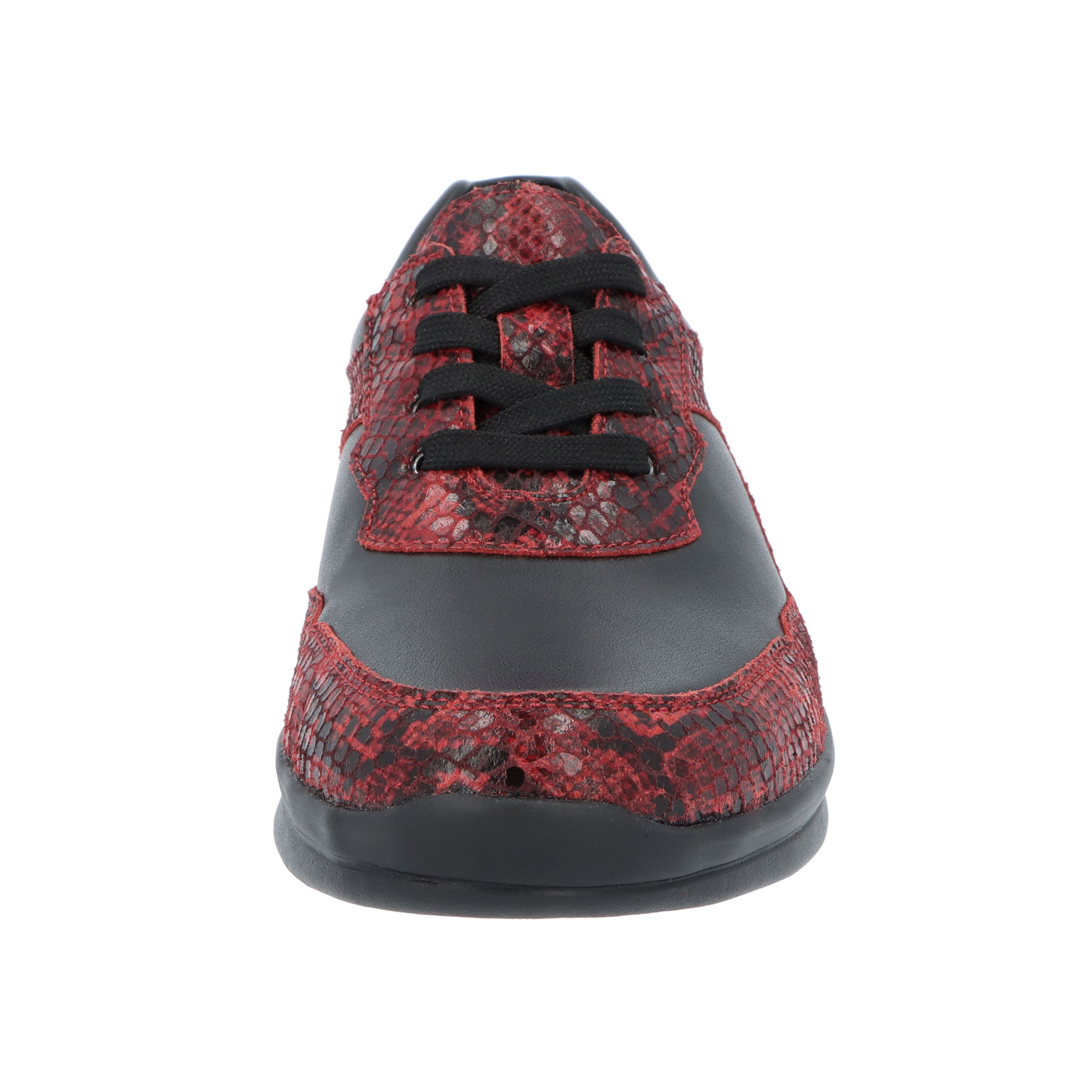 rote halbschuh vorderansicht