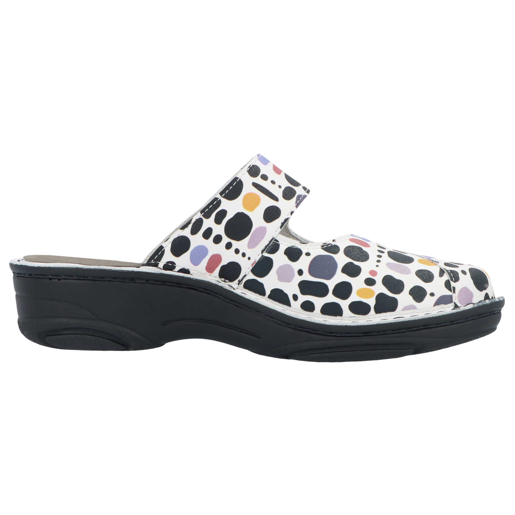 mehrfarbige clogs seitenansicht rechts