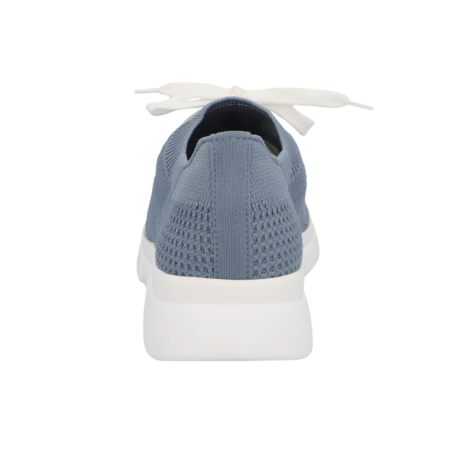 blaue sneaker hinteransicht