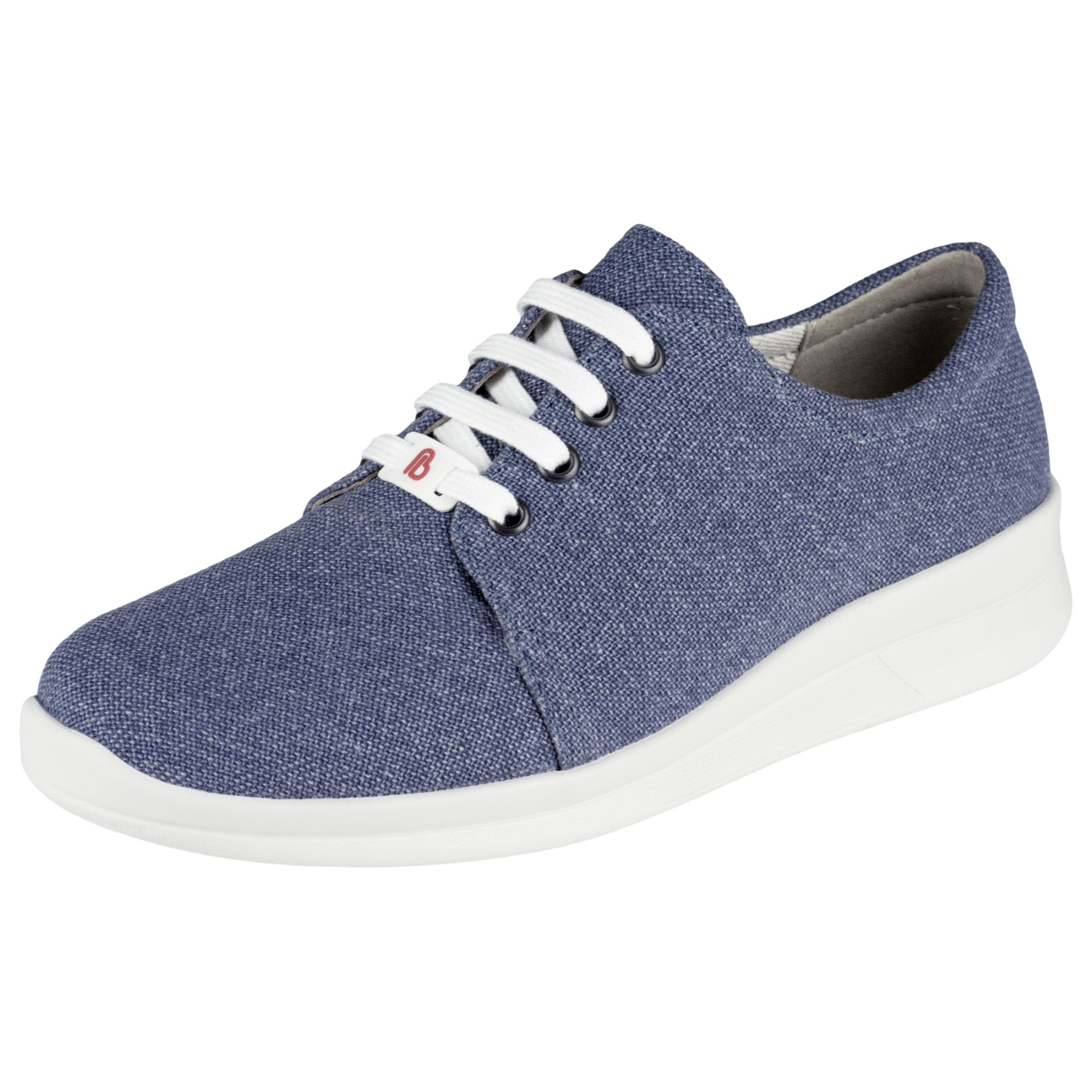 blaue halbschuh 3-4 ansicht