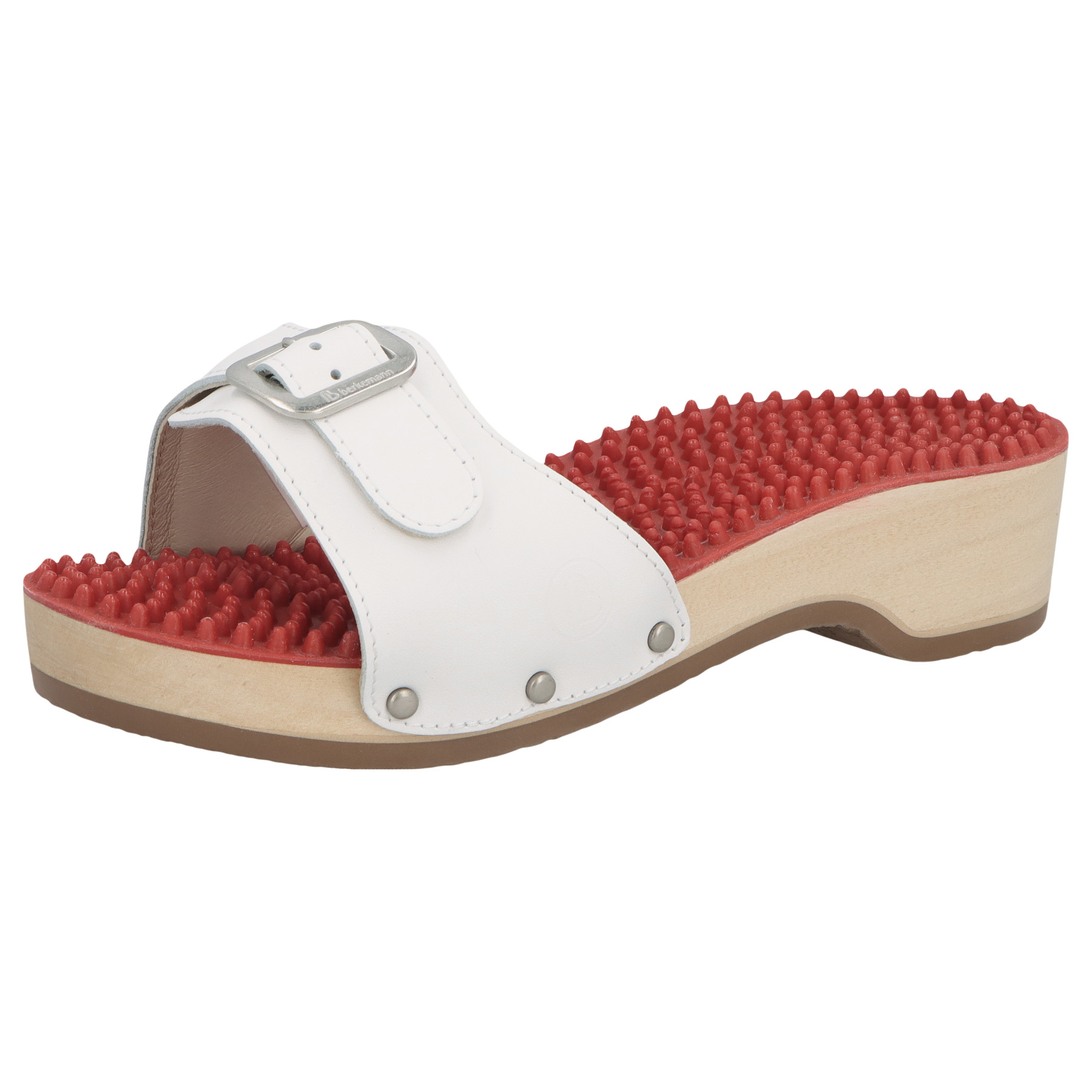 weiße holzschuhe 3-4 ansicht