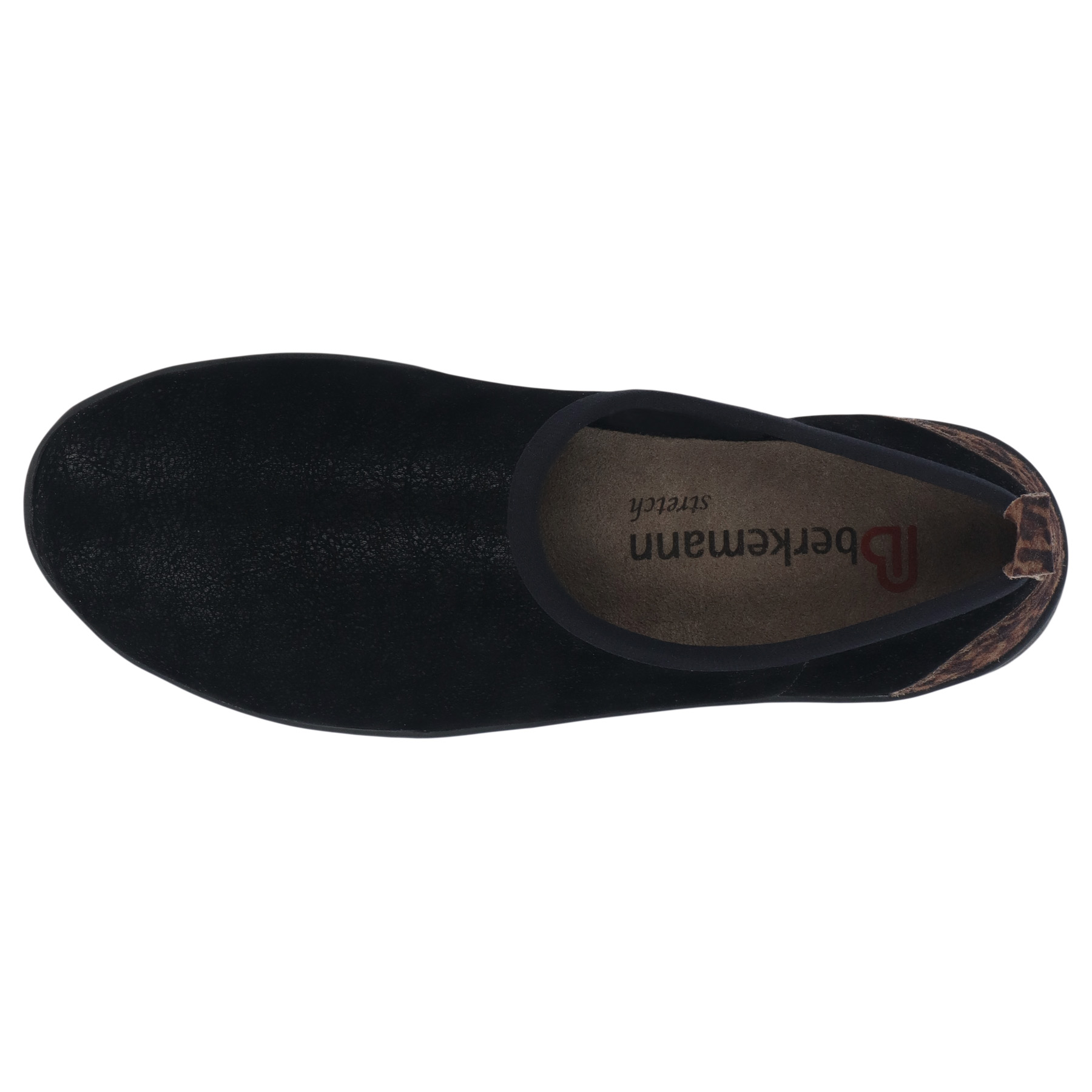 schwarze halbschuh draufsicht