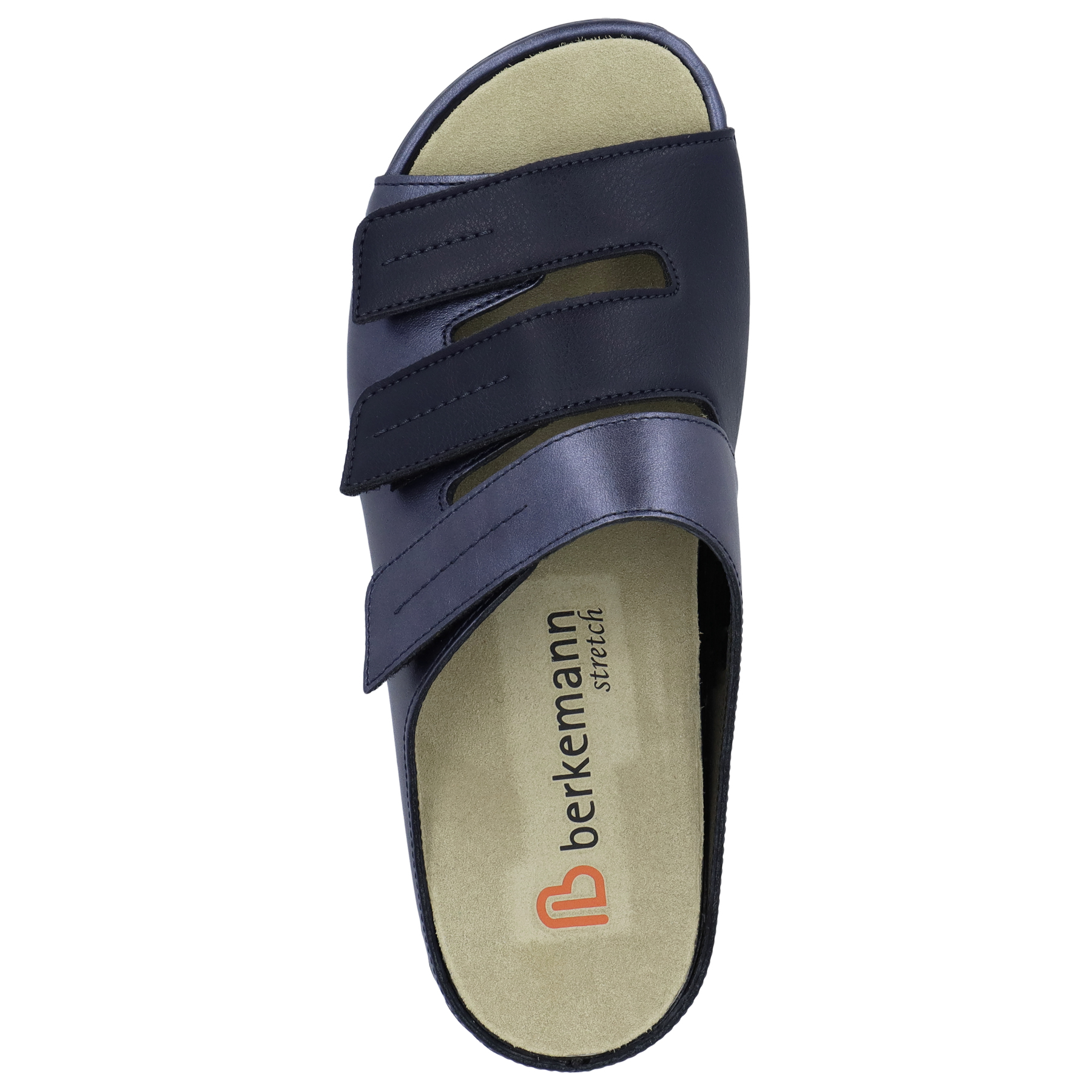 blaue pantolette draufsicht