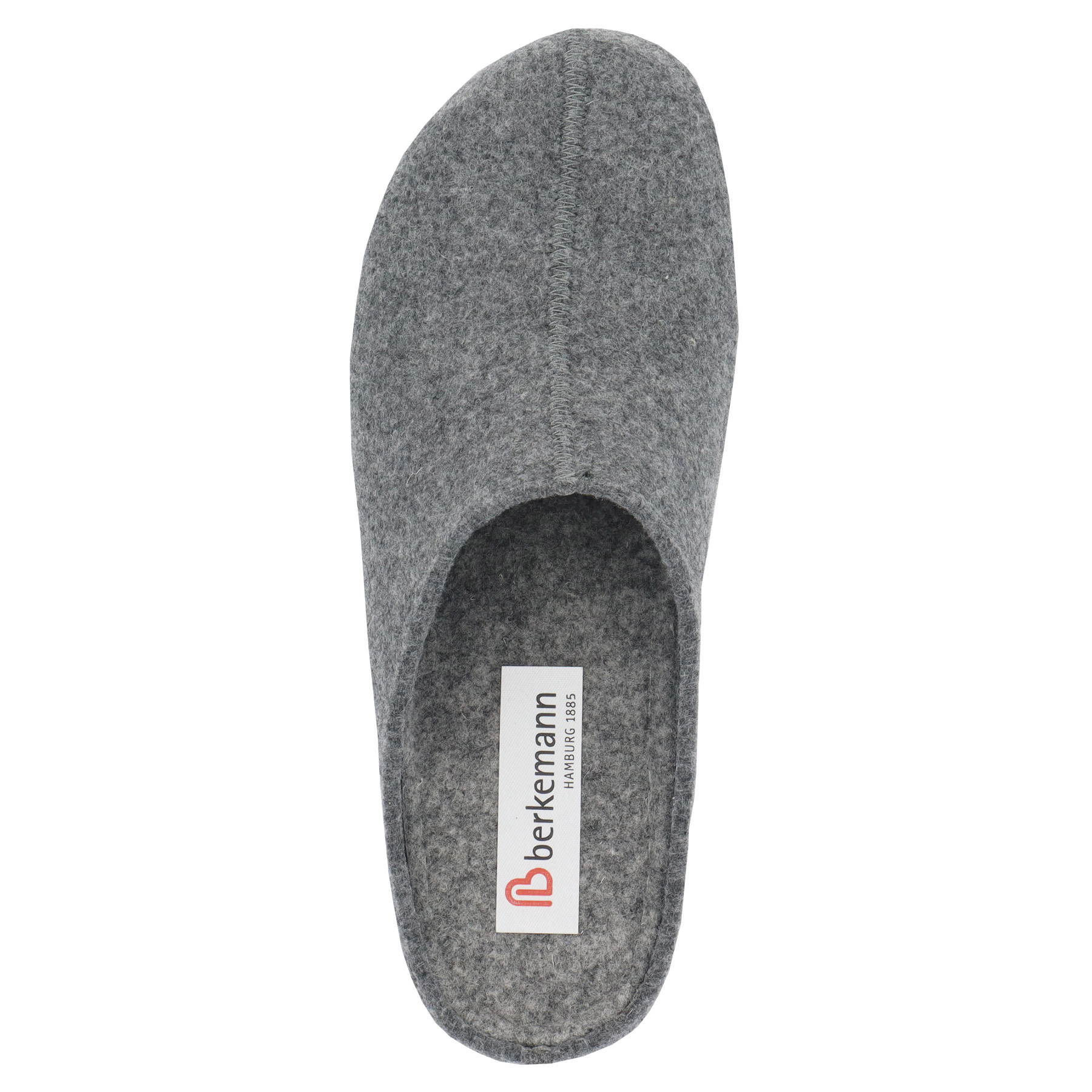 graue hausschuhe draufsicht