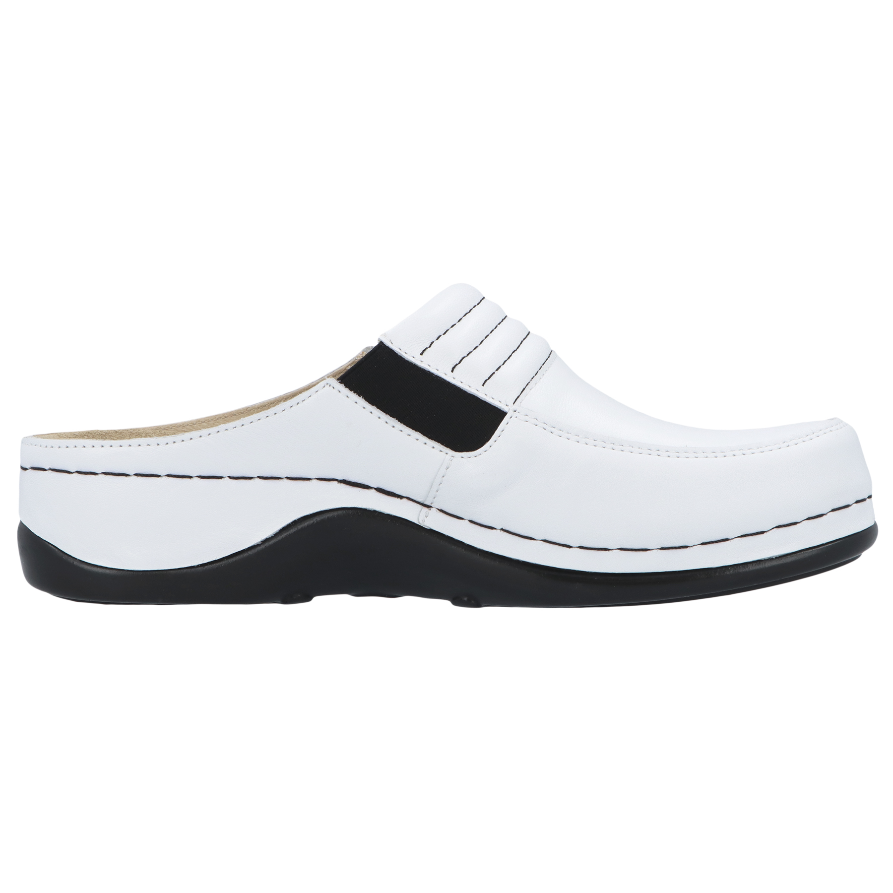 weiße clogs seitenansicht rechts