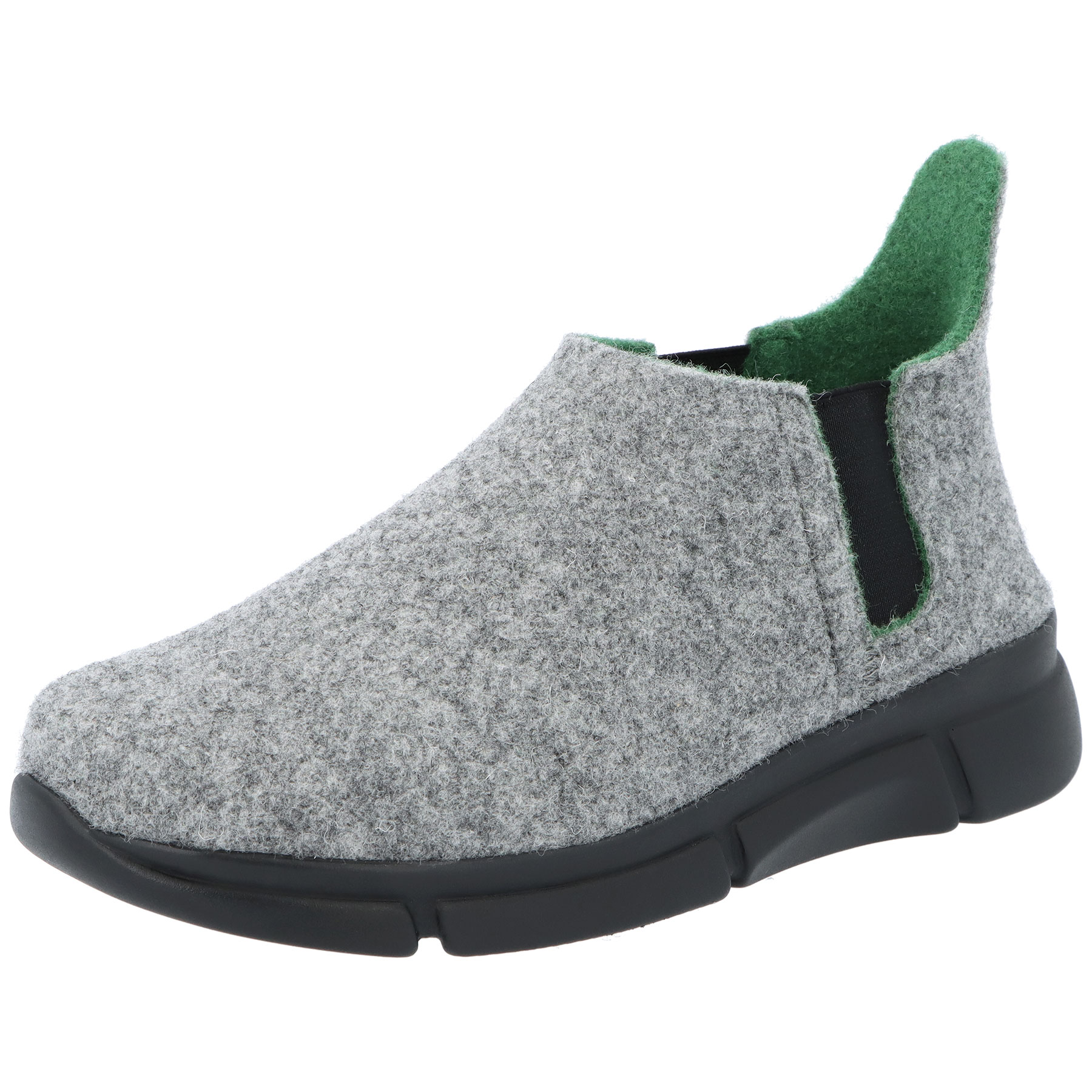 graue hausschuhe 3-4 ansicht