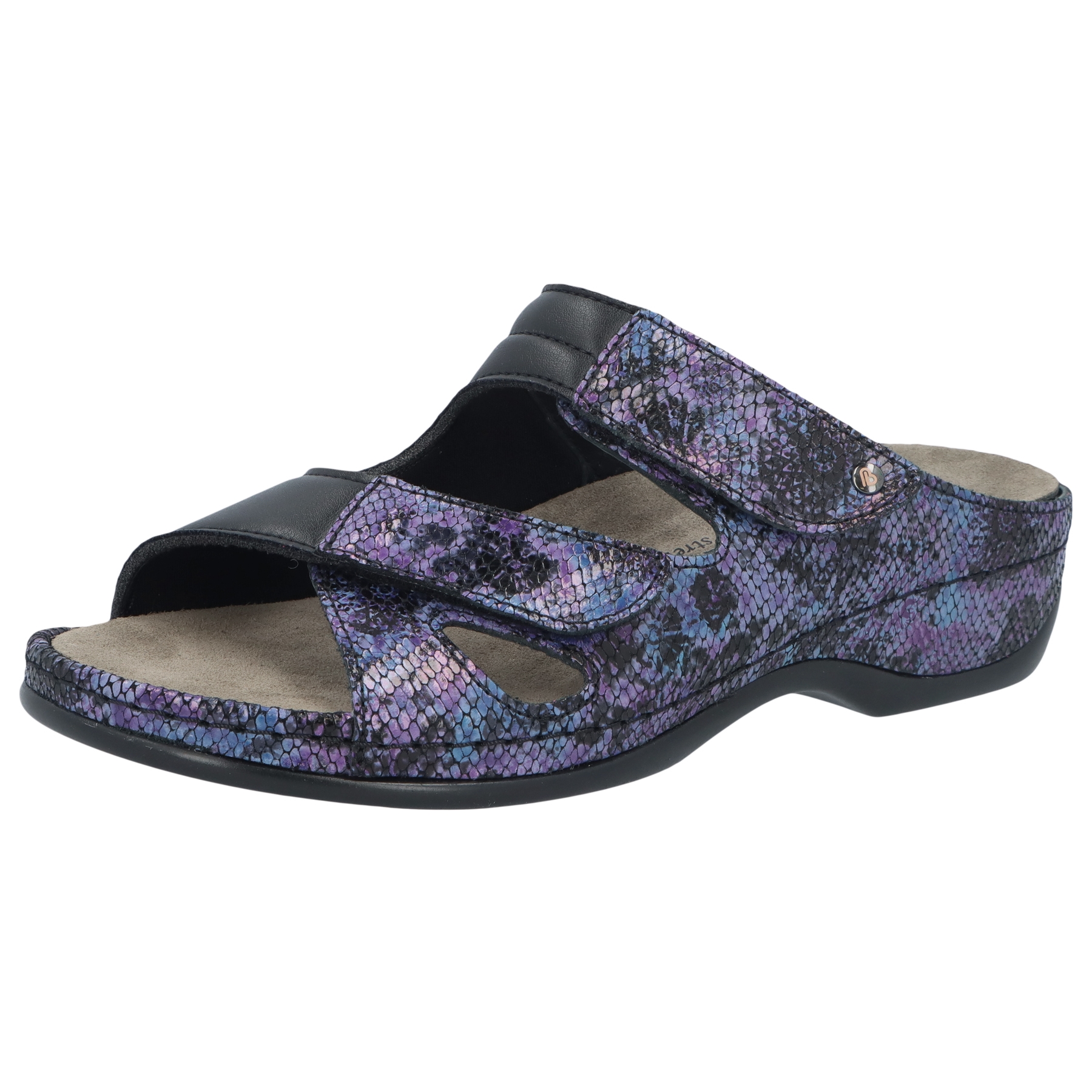 lila Multicolor Leder/Stretch