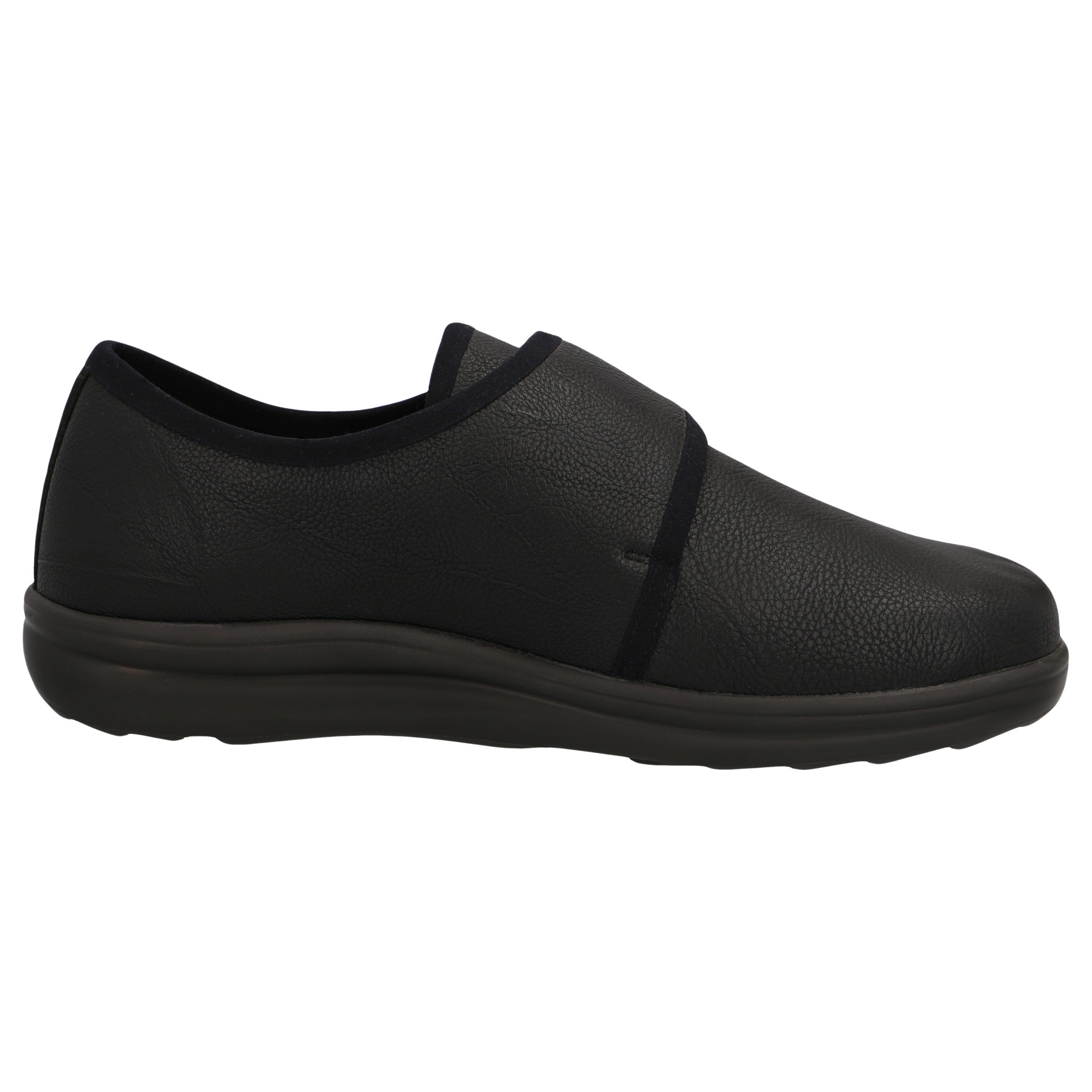 schwarze halbschuh seitenansicht rechts