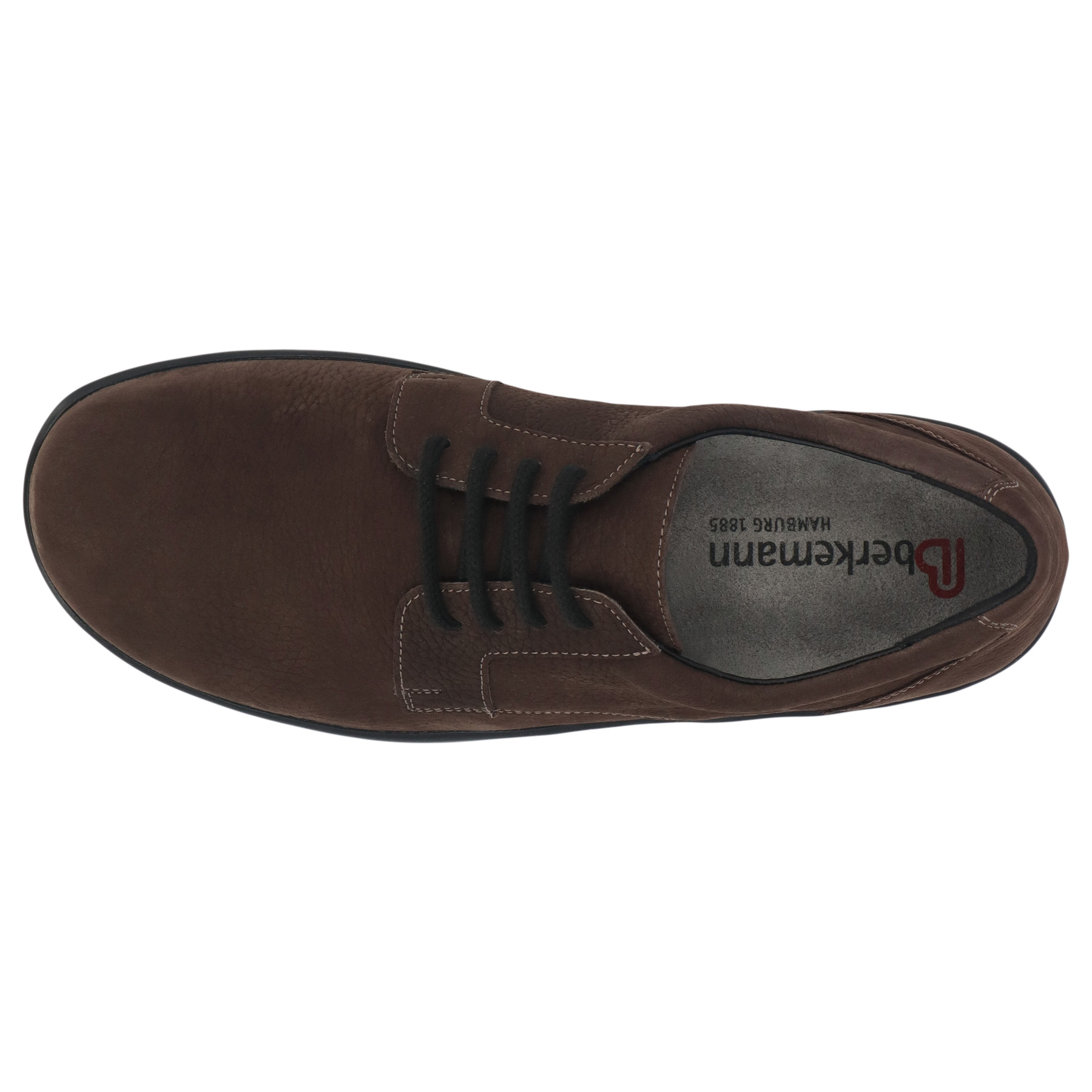 braune halbschuh draufsicht