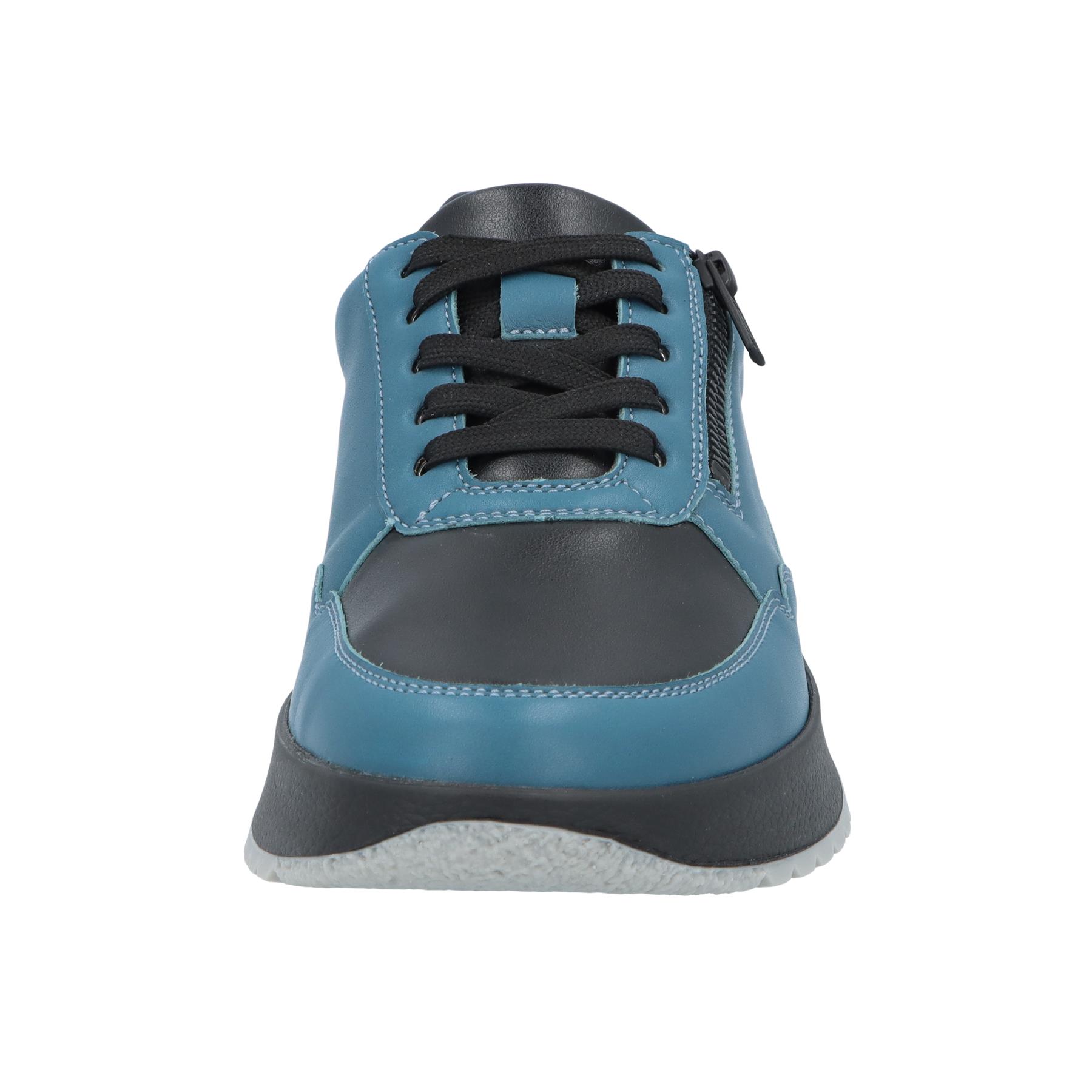 blaue halbschuh vorderansicht