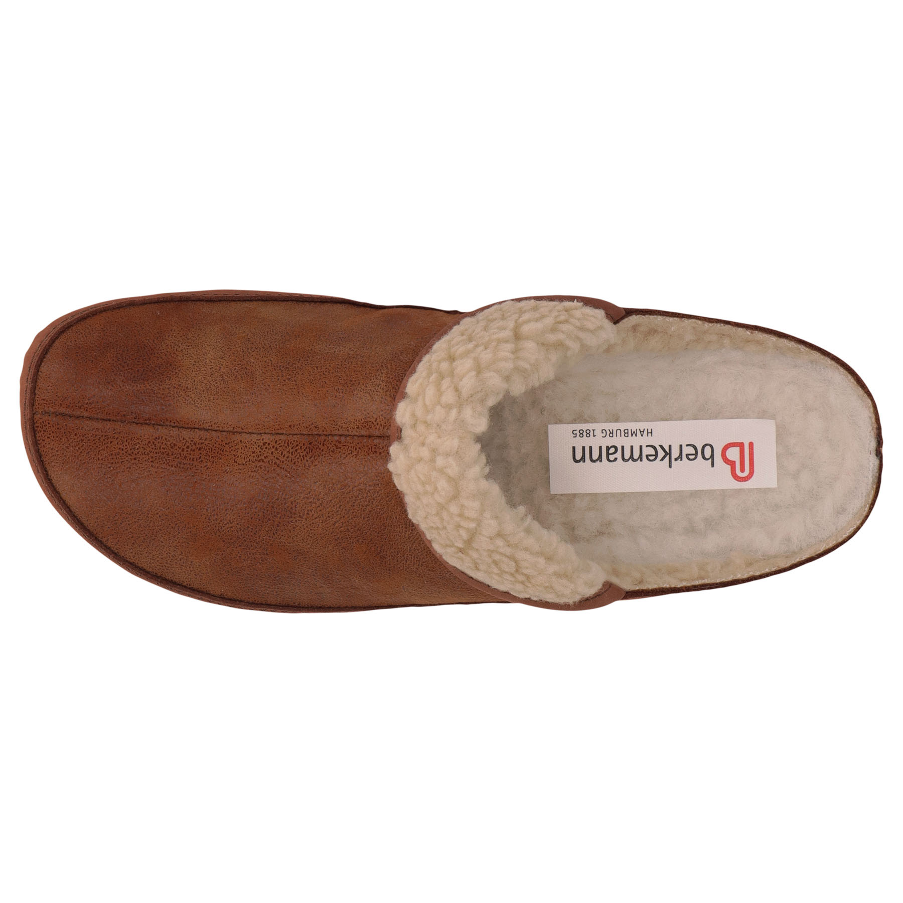 braune clogs draufsicht