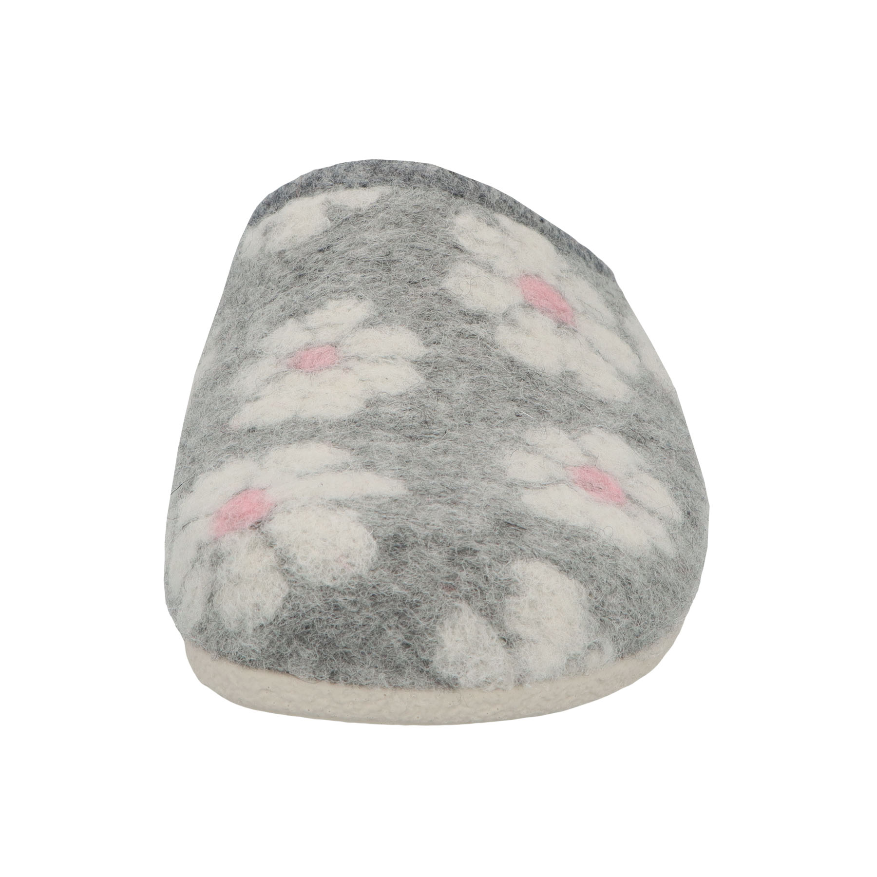 graue hausschuhe vorderansicht