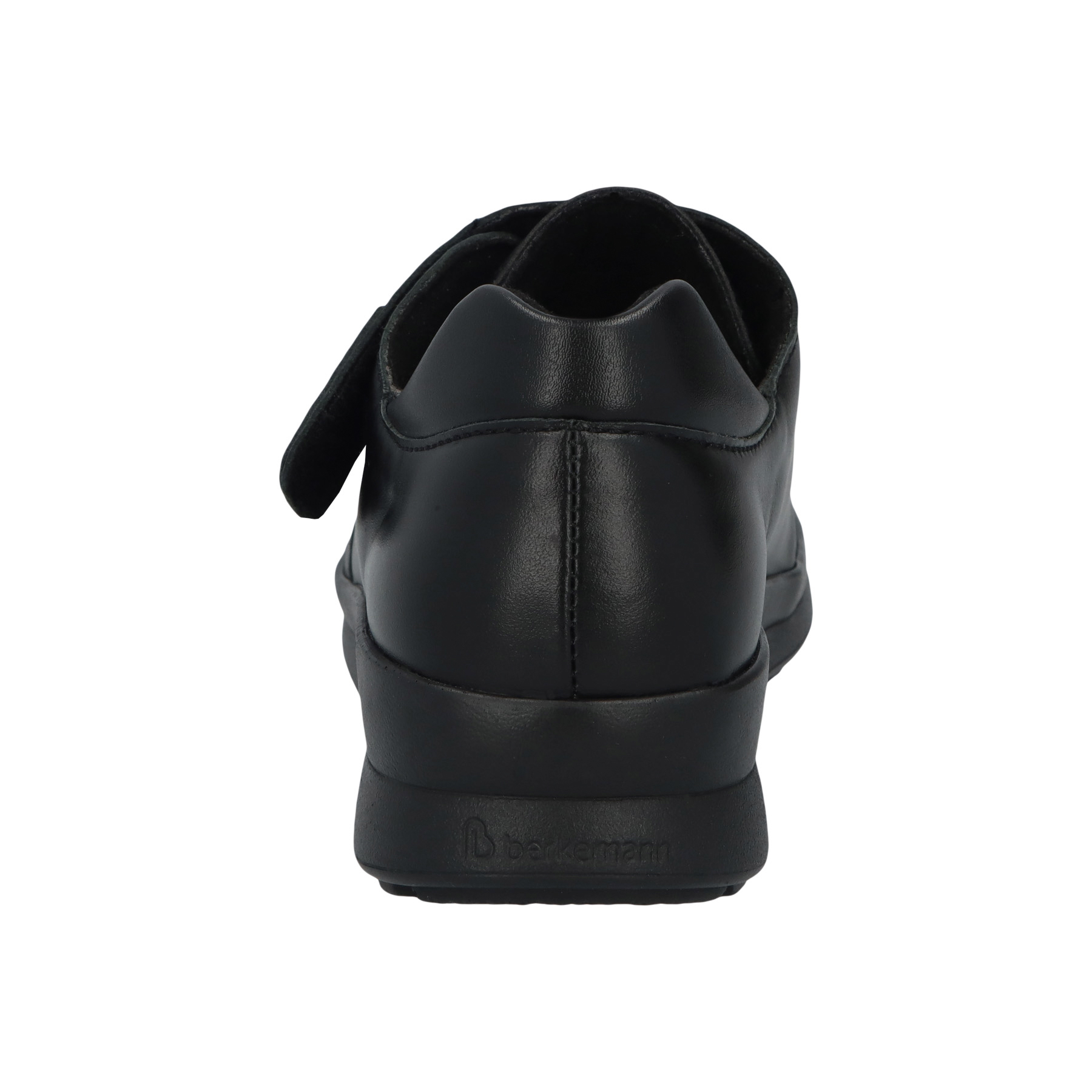 schwarze halbschuh hinteransicht