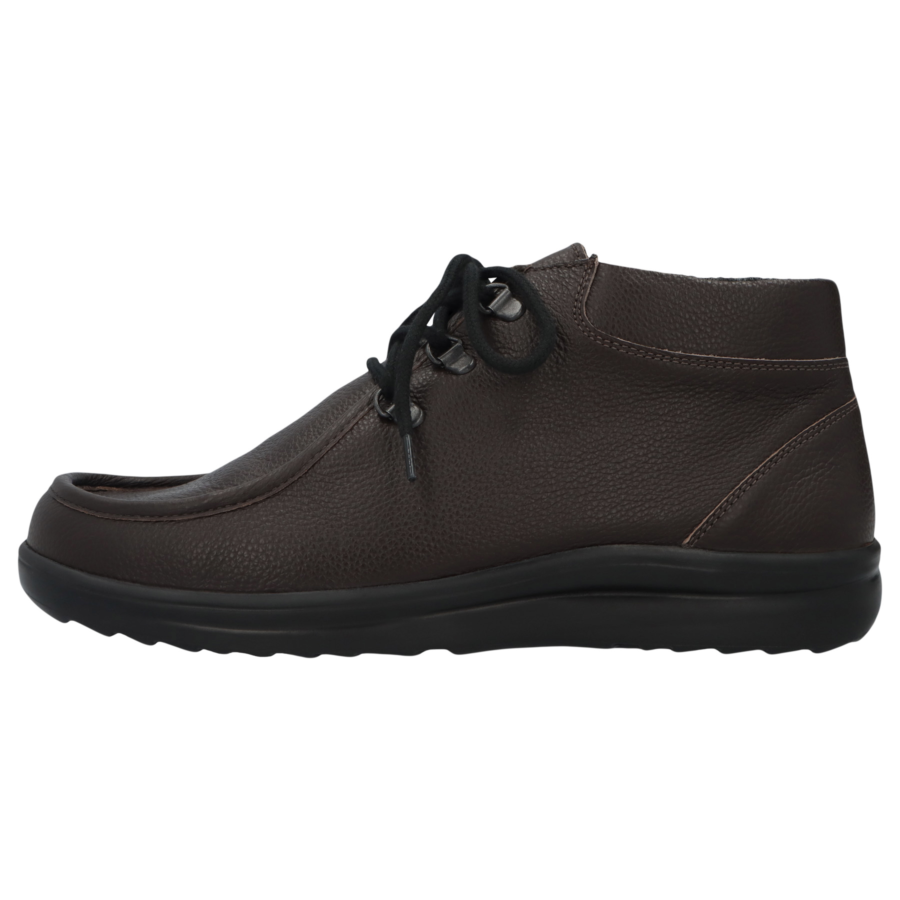 braune halbschuh seitenansicht links