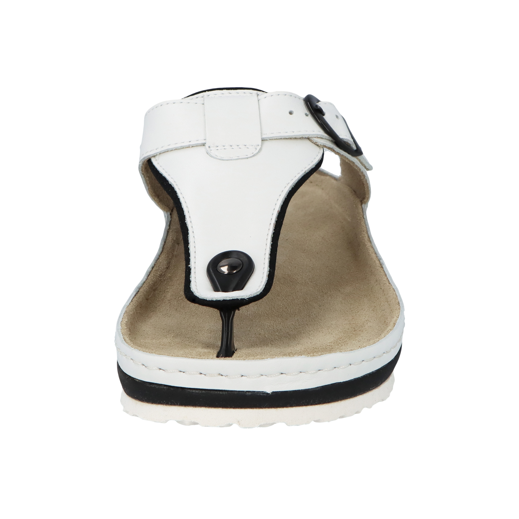 weiße pantolette vorderansicht