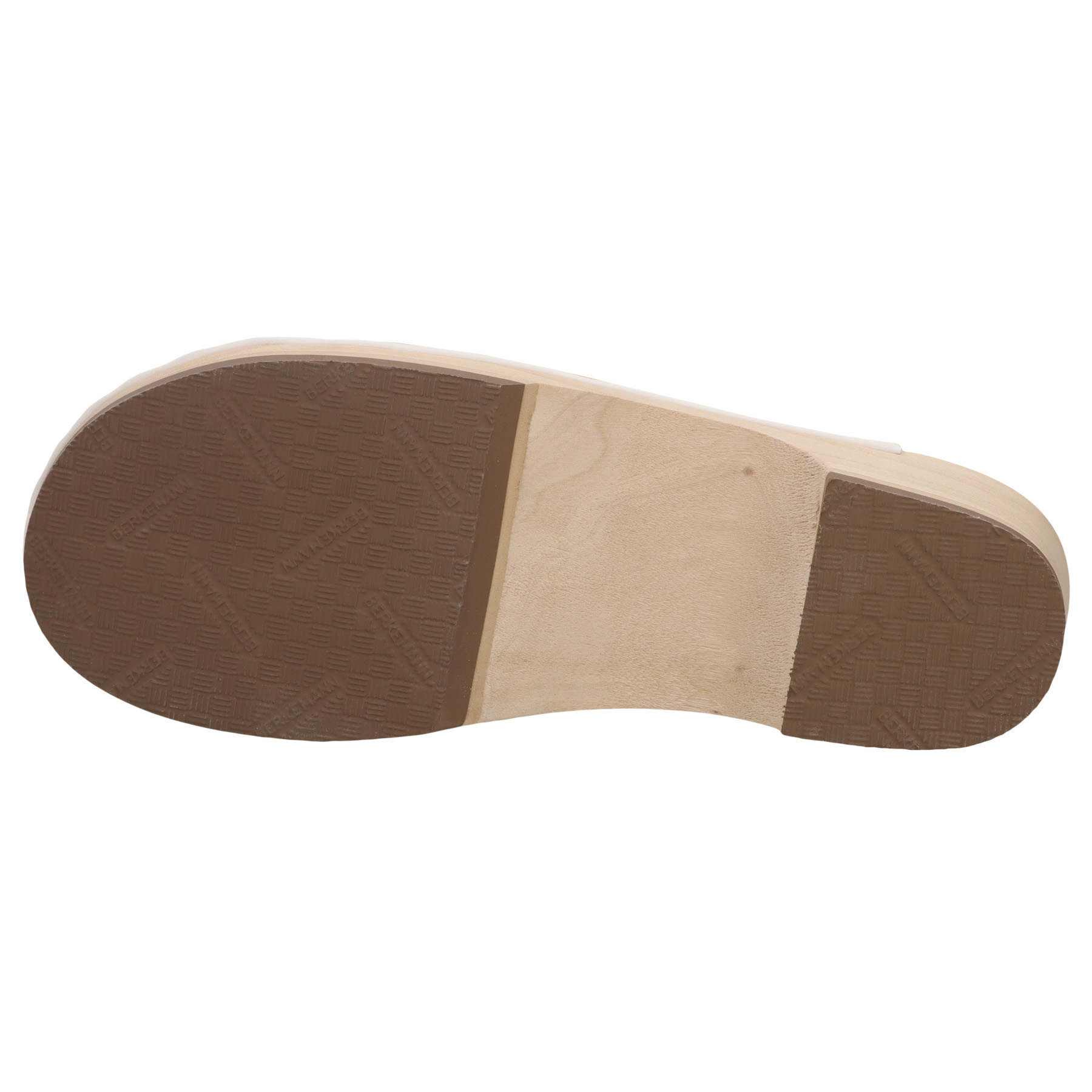 rote holzschuhe sohlenansicht