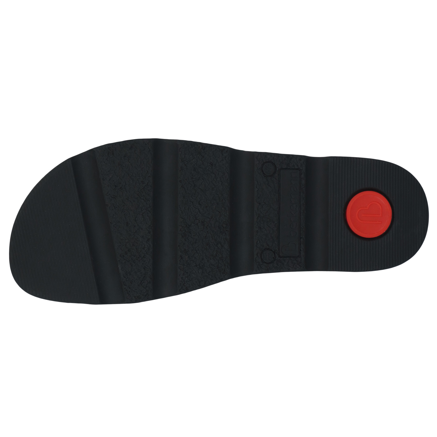 blaue pantolette sohlenansicht