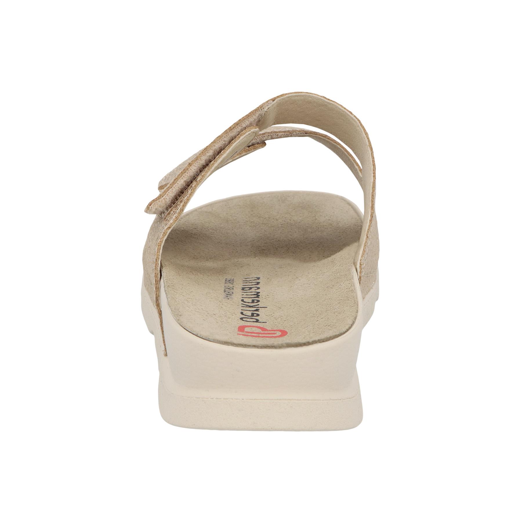 mehrfarbige pantolette hinteransicht