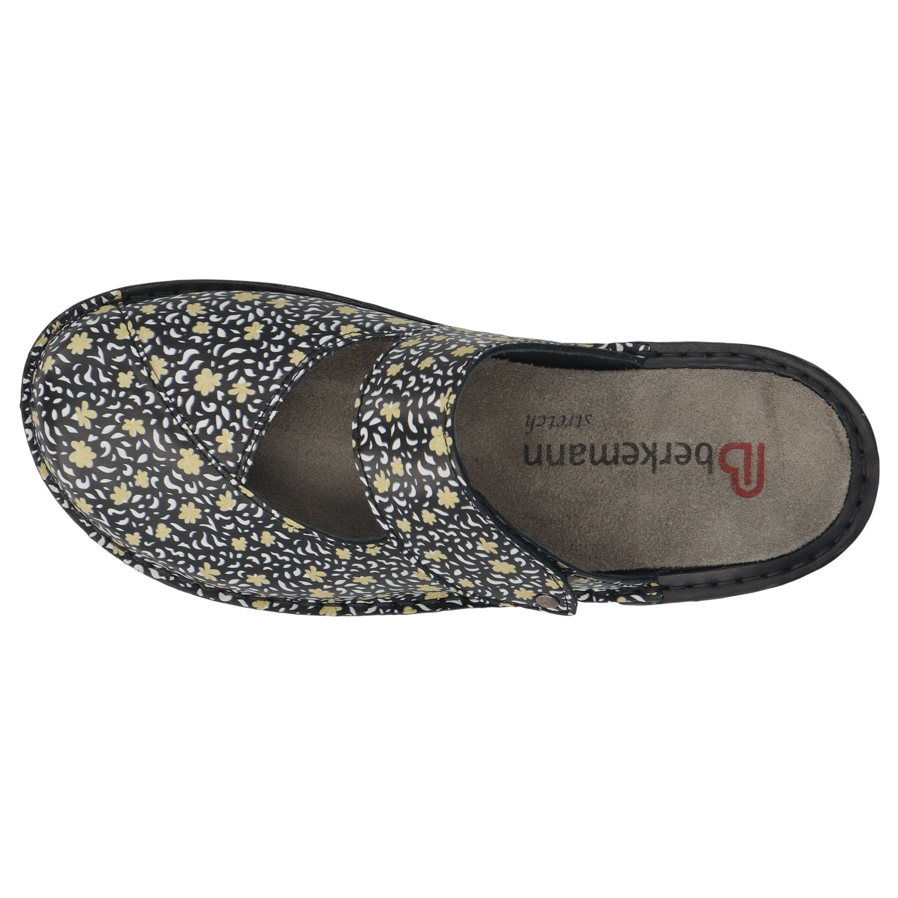 mehrfarbige clogs draufsicht