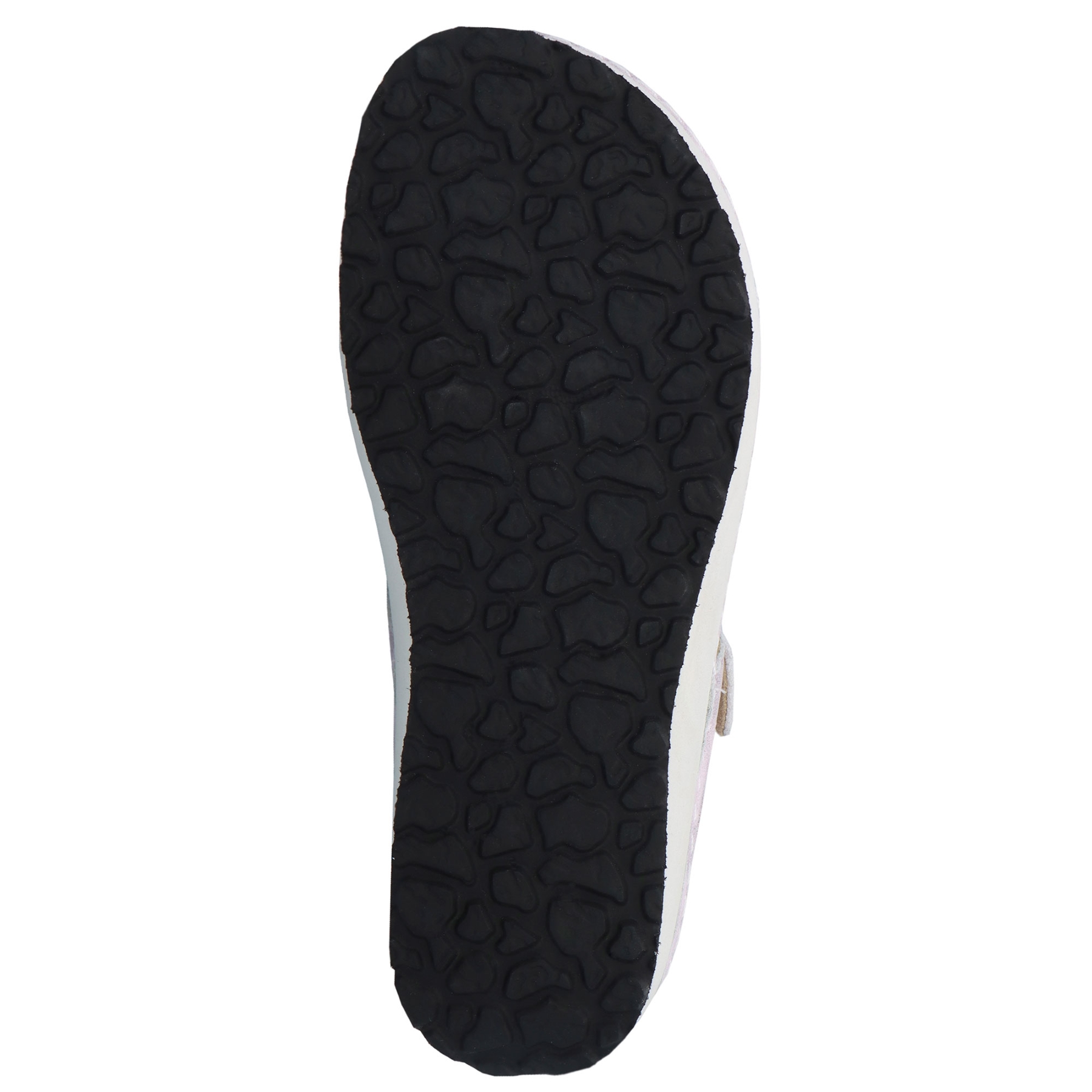 mehrfarbige pantolette sohlenansicht