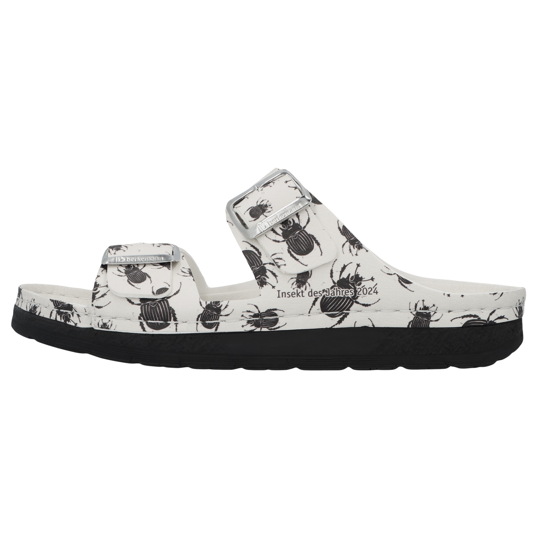 weiße pantolette seitenansicht links