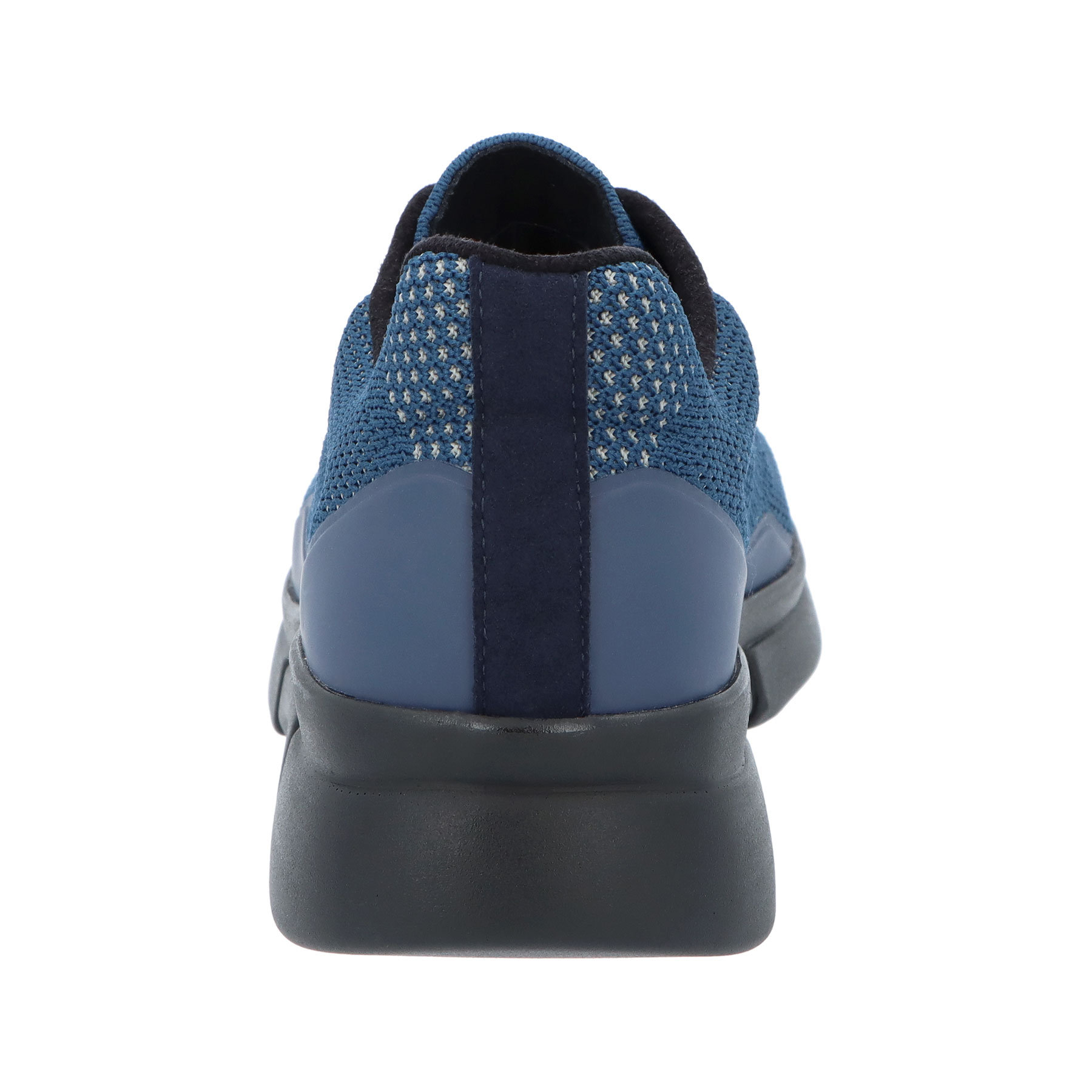 blaue halbschuh hinteransicht